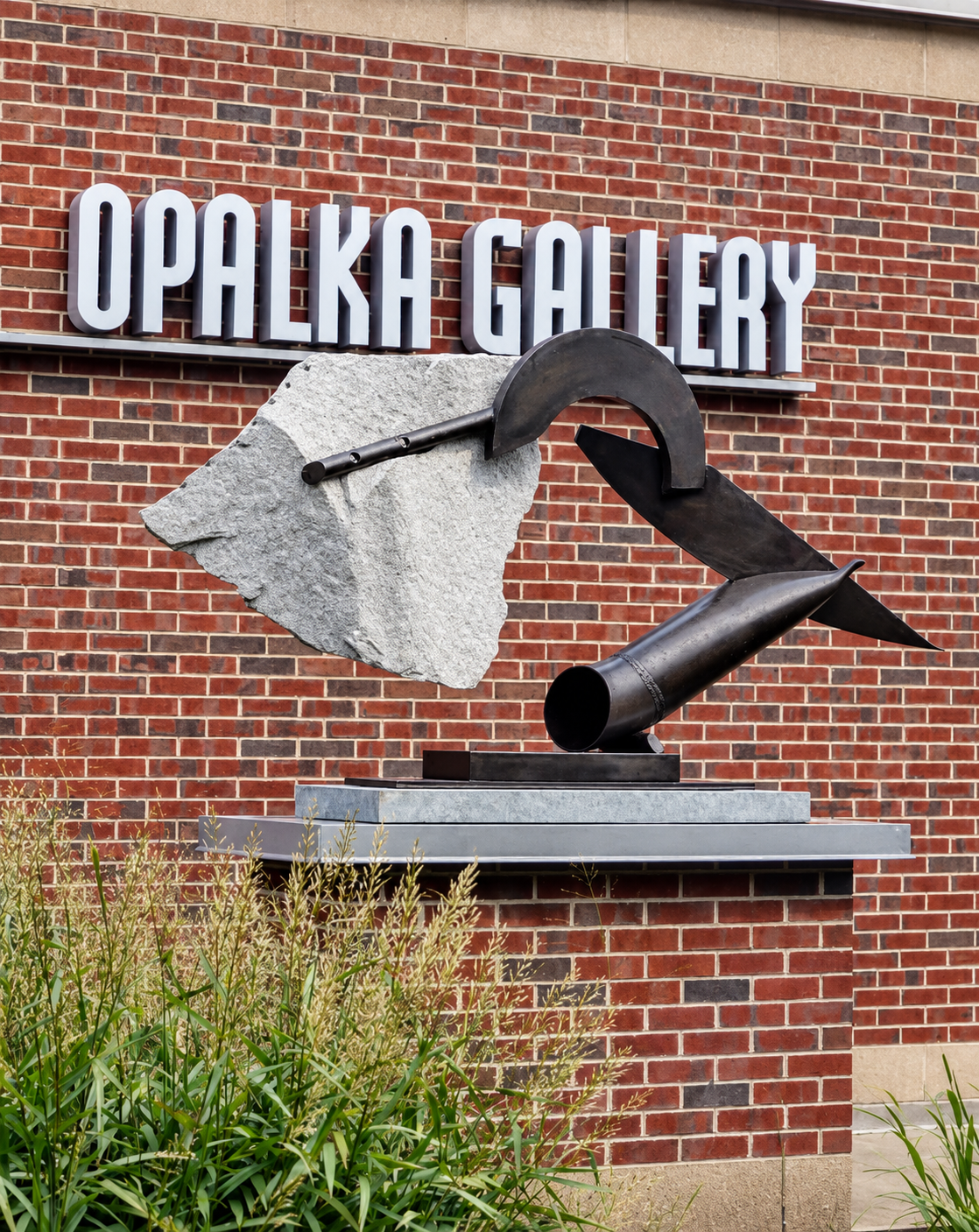 In front of Opalka Gallery Sage College Albany, NY
