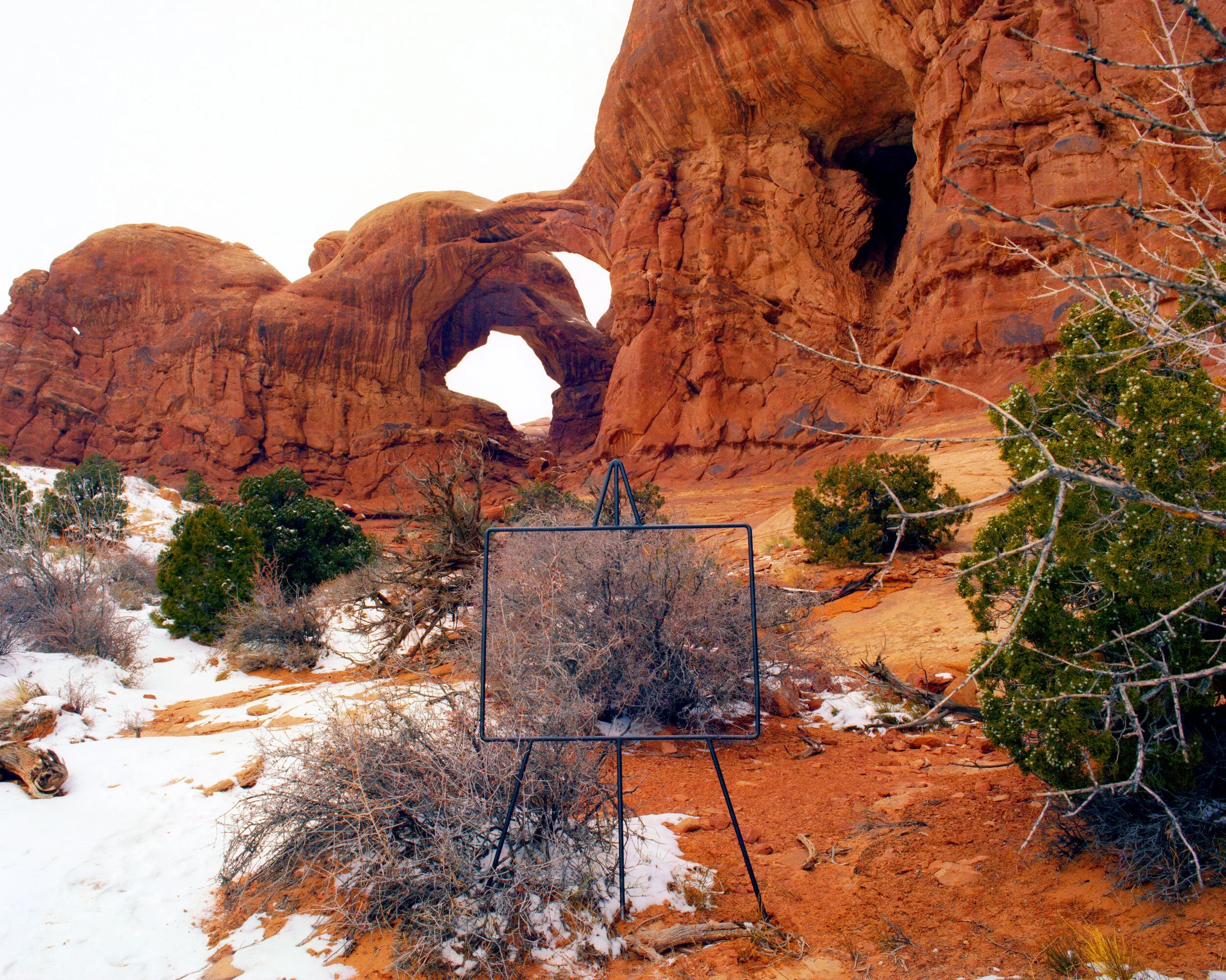Arches Easel Landscape, homage to Jackson Pollock , Arches National Park, Moab, UT