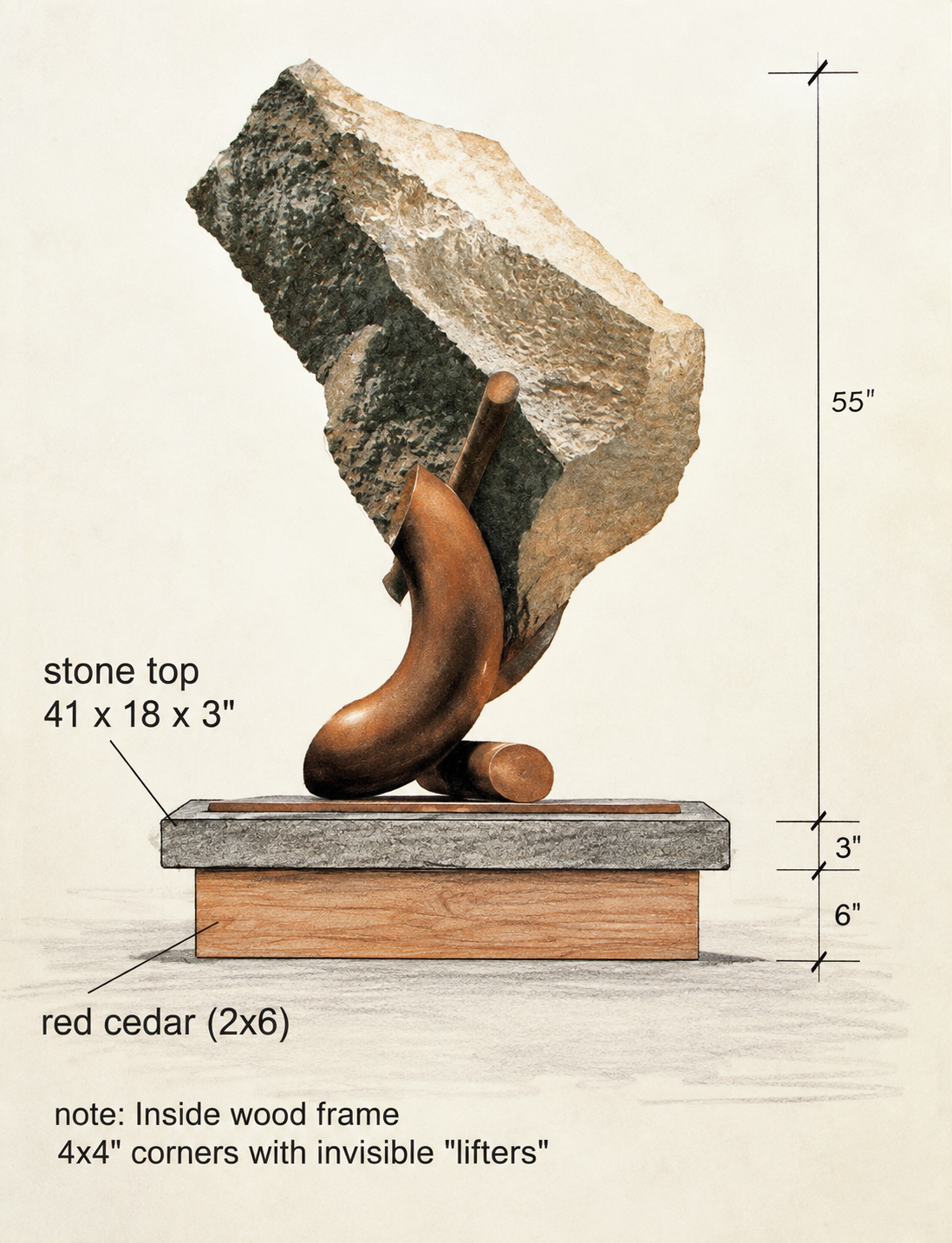Black Tablet Tilting  (T-02-24)