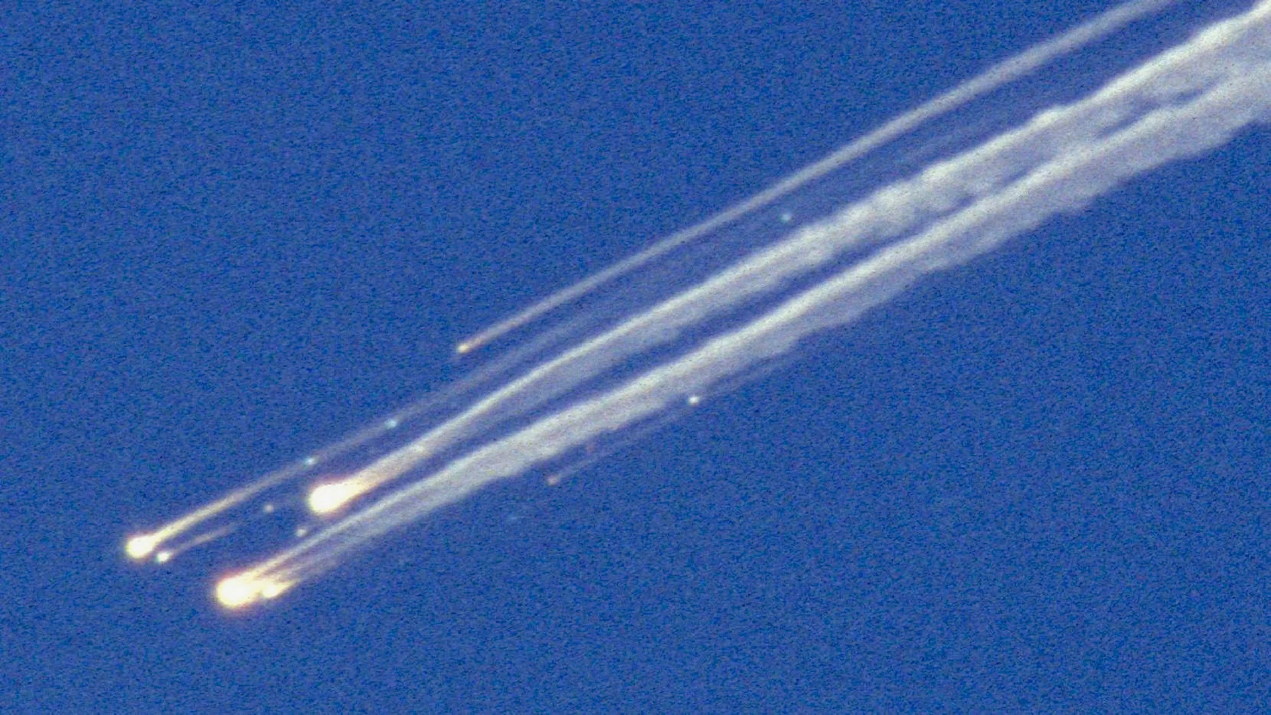 NASA's Challenger falling in 1986 