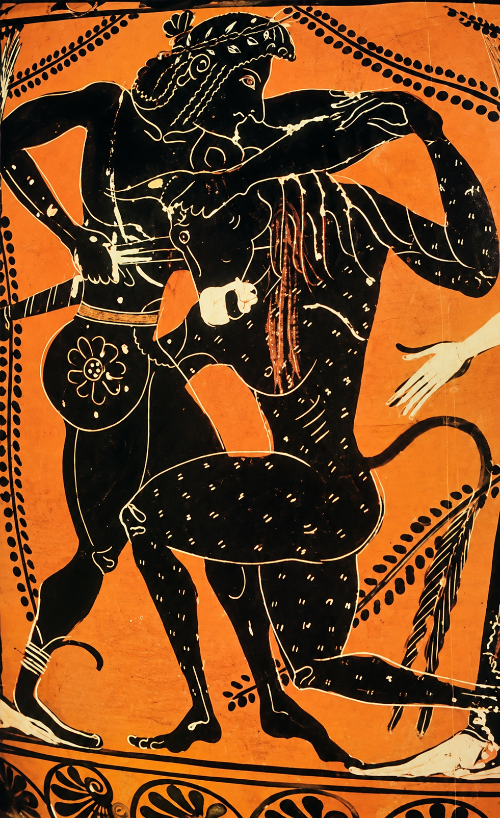 Greek vase painting of myth