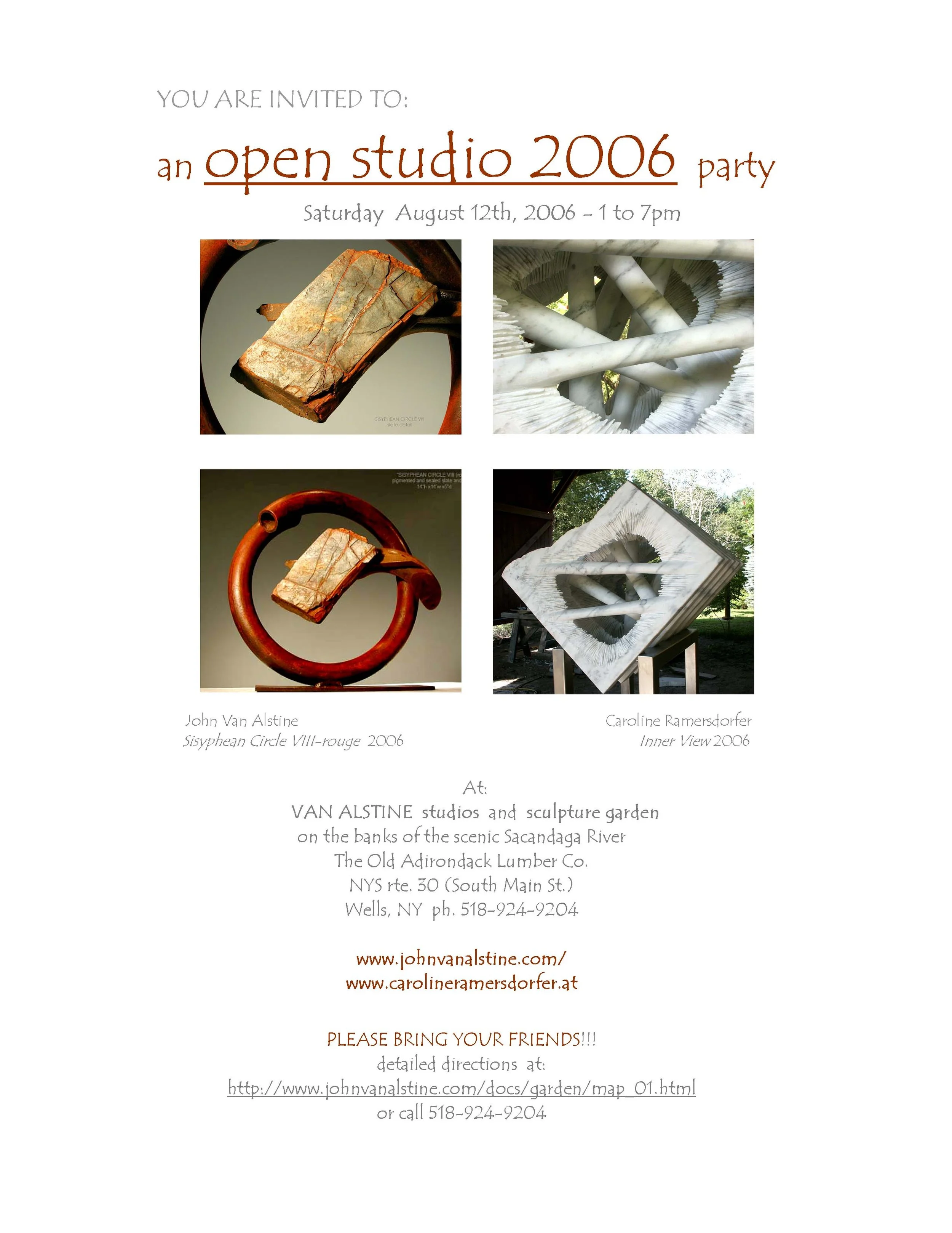 OPEN STUDIO party August 12 2006
