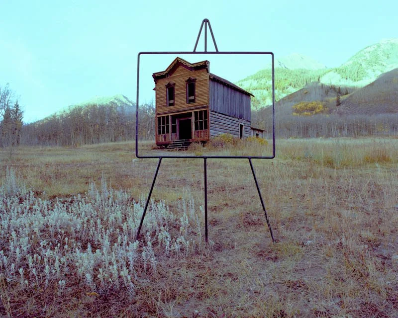 "Ghost Town Easel Landscape", Aschroft , CO, 1978