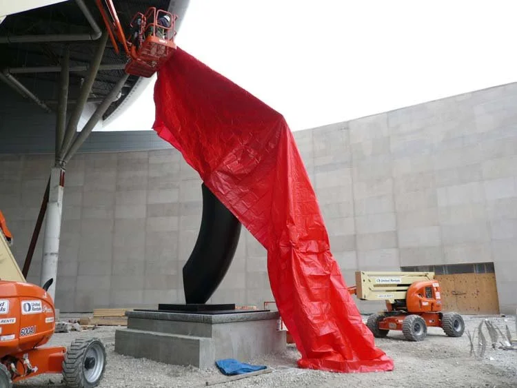 
wrapping to protect until airport opening Sept.- Oct. 2008