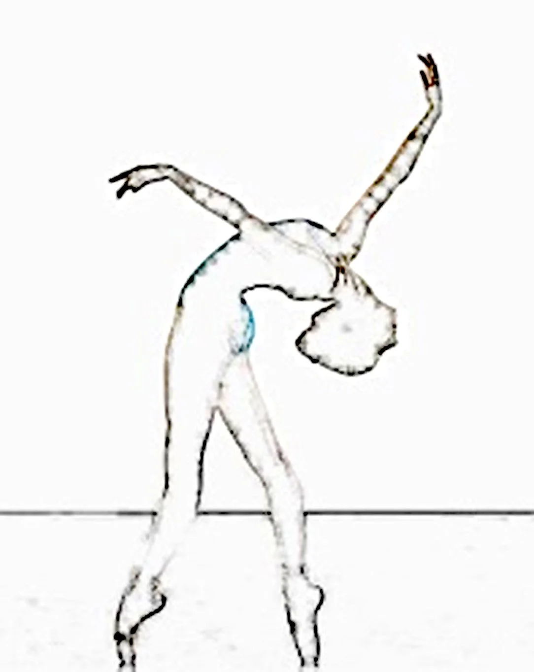 dancer in a "cambre" position