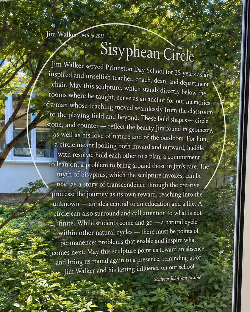 close up window inscription