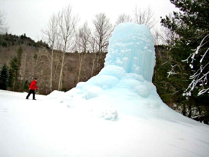 Winter "ice works" in collaboration with Tom Holmes