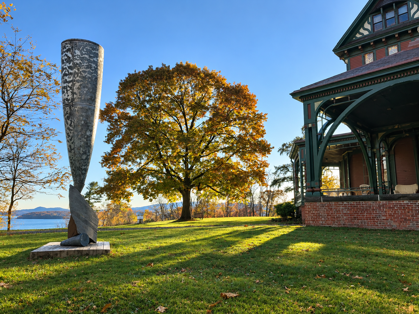 2019 installation along the Hudson River at Wilderstein historical site Rhinebeck, NY 