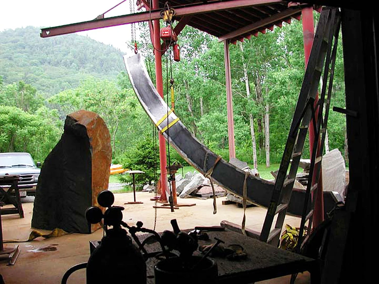 during fabrication - Wells Studio 2004