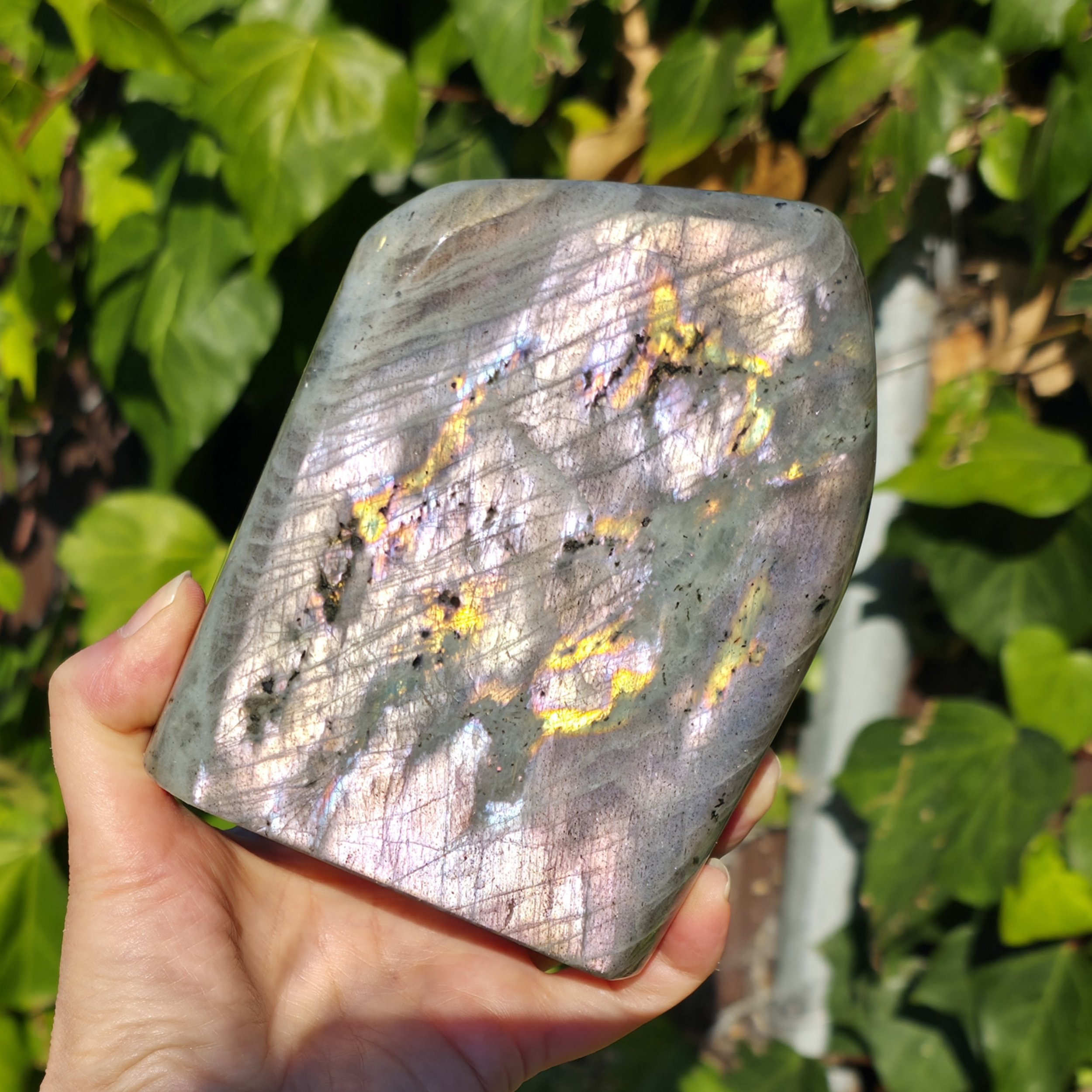 Purple Labradorite Freeform - Silvery Purple Sheen