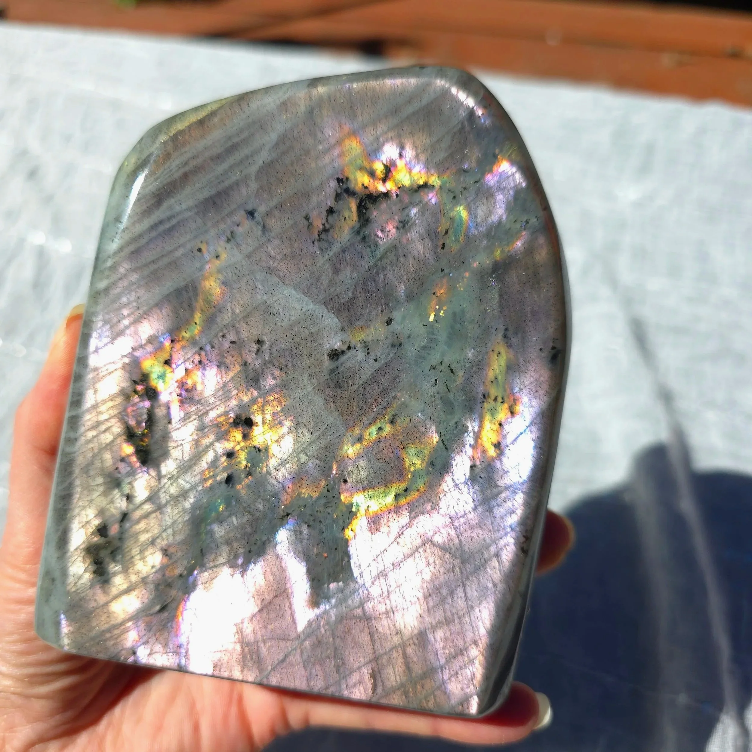 Purple Labradorite Freeform - Silvery Purple Sheen