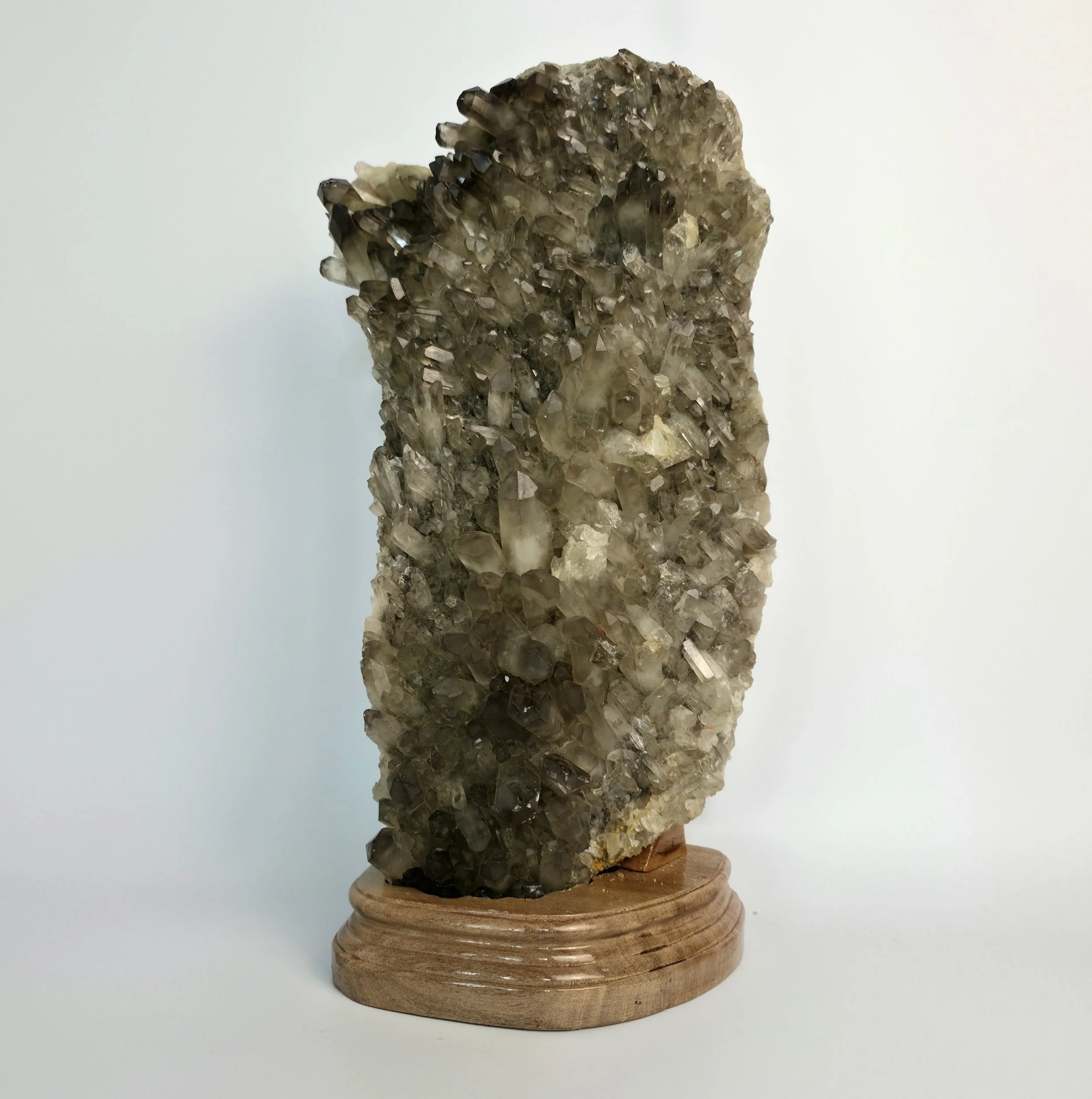 Smoky Citrine Specimen on Wood Stand