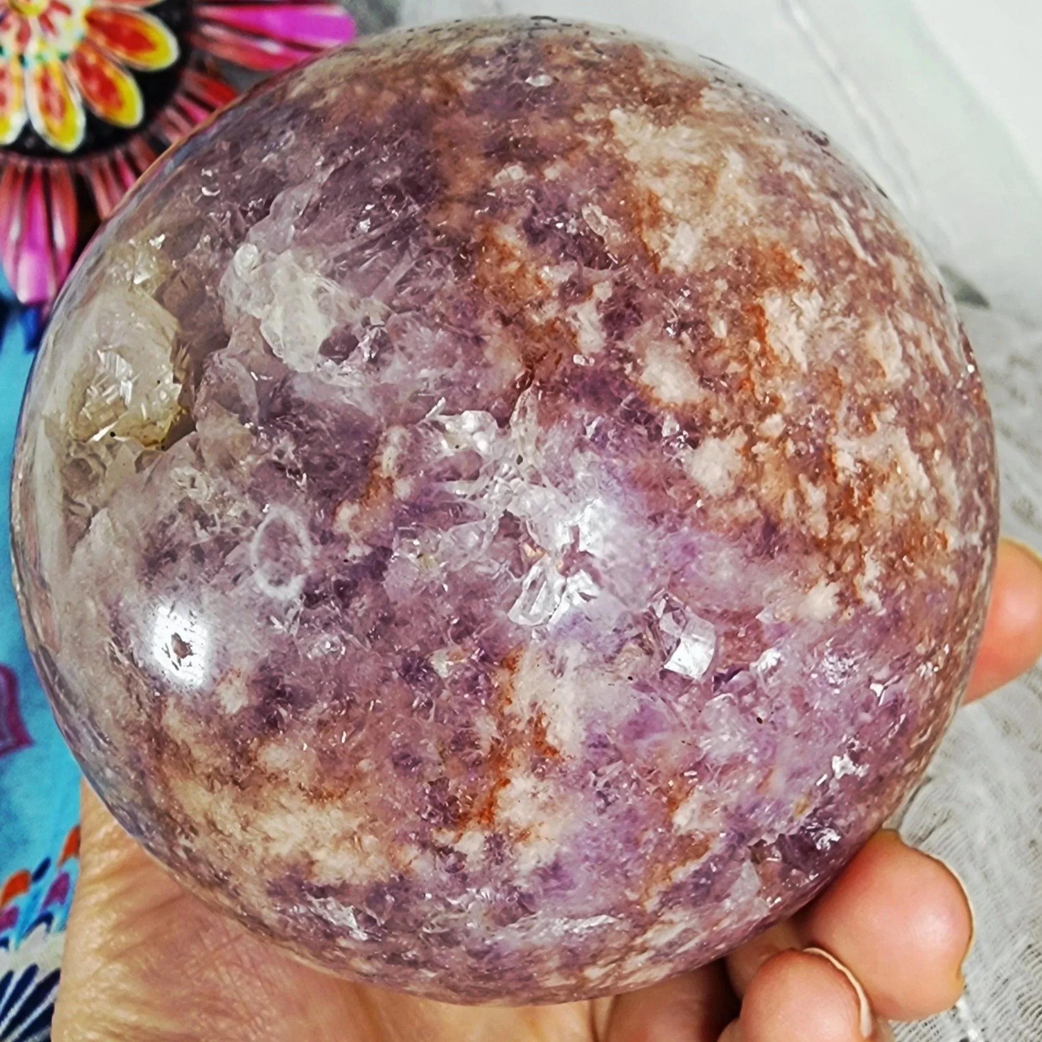 Pink Amethyst Sphere