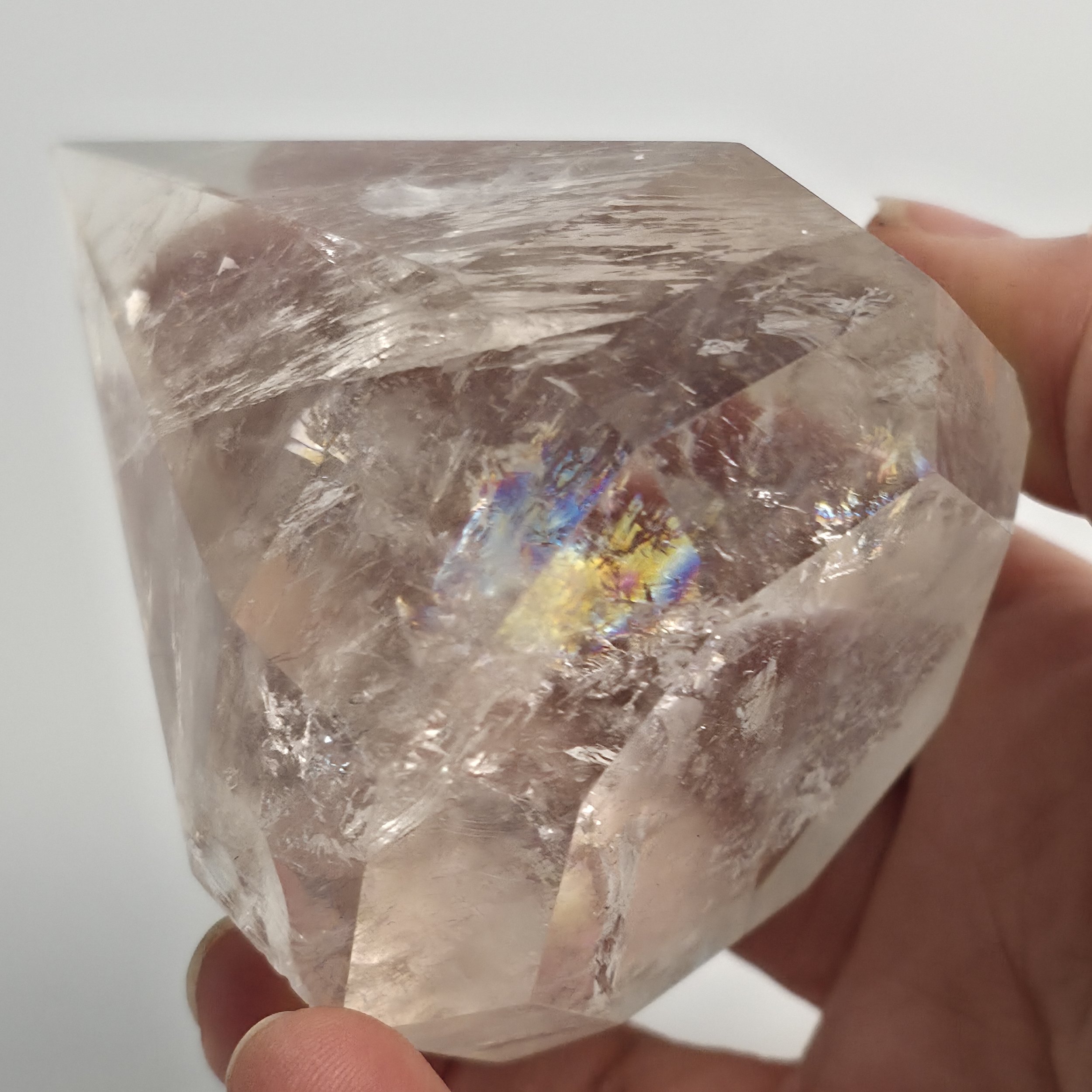 Clear Quartz Faceted Gem, Various Sizes