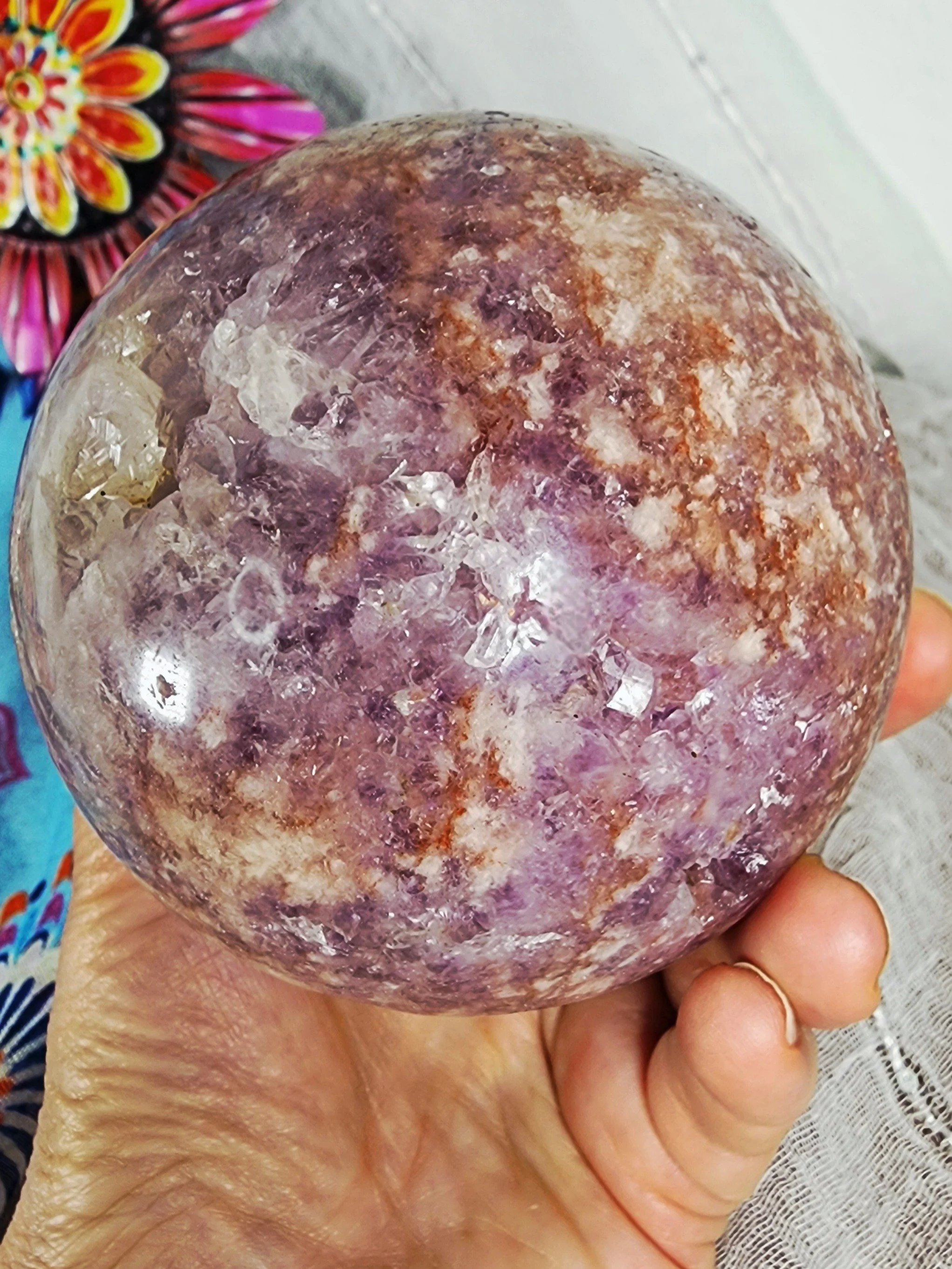Pink Amethyst Sphere