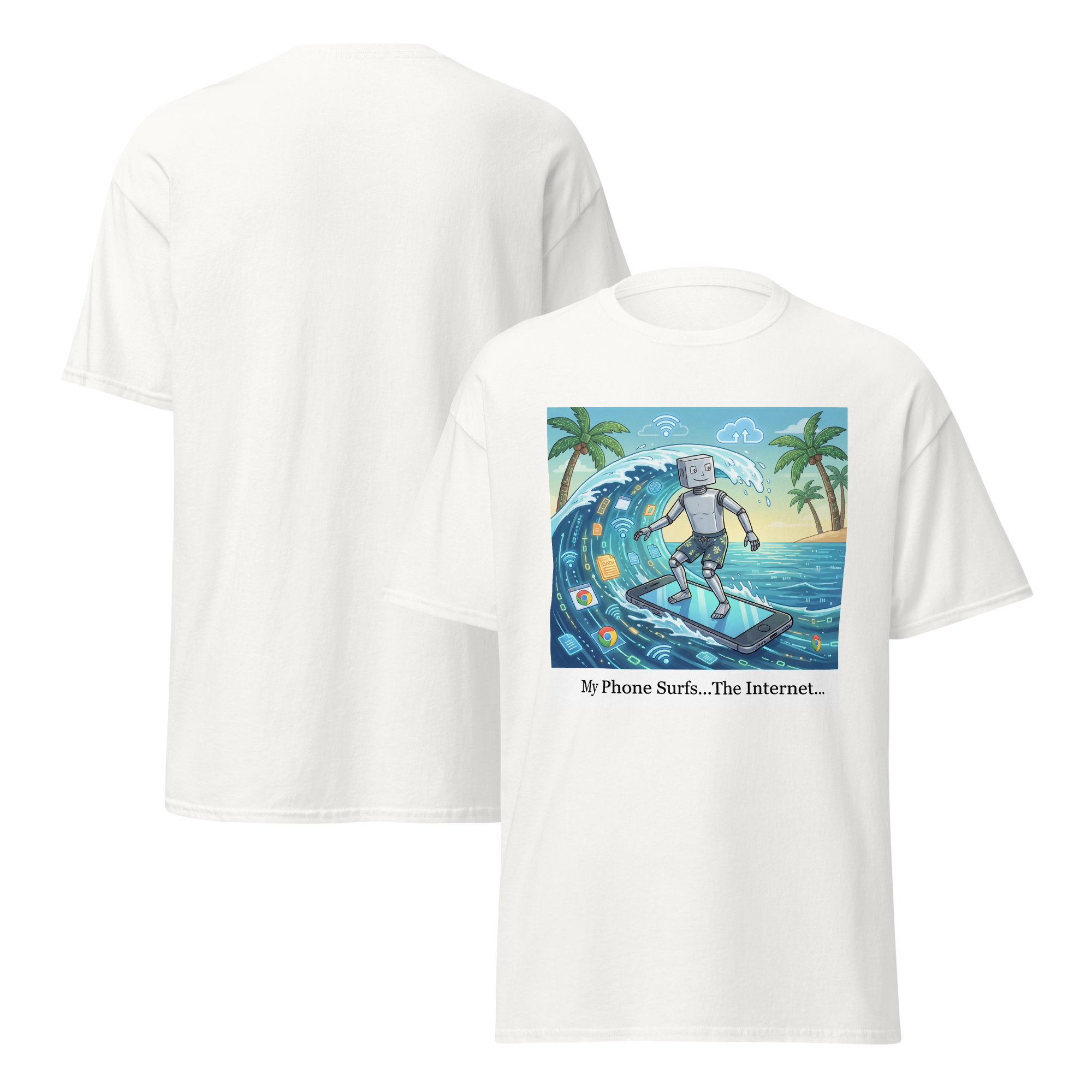 My Phone Surfs T Shirt