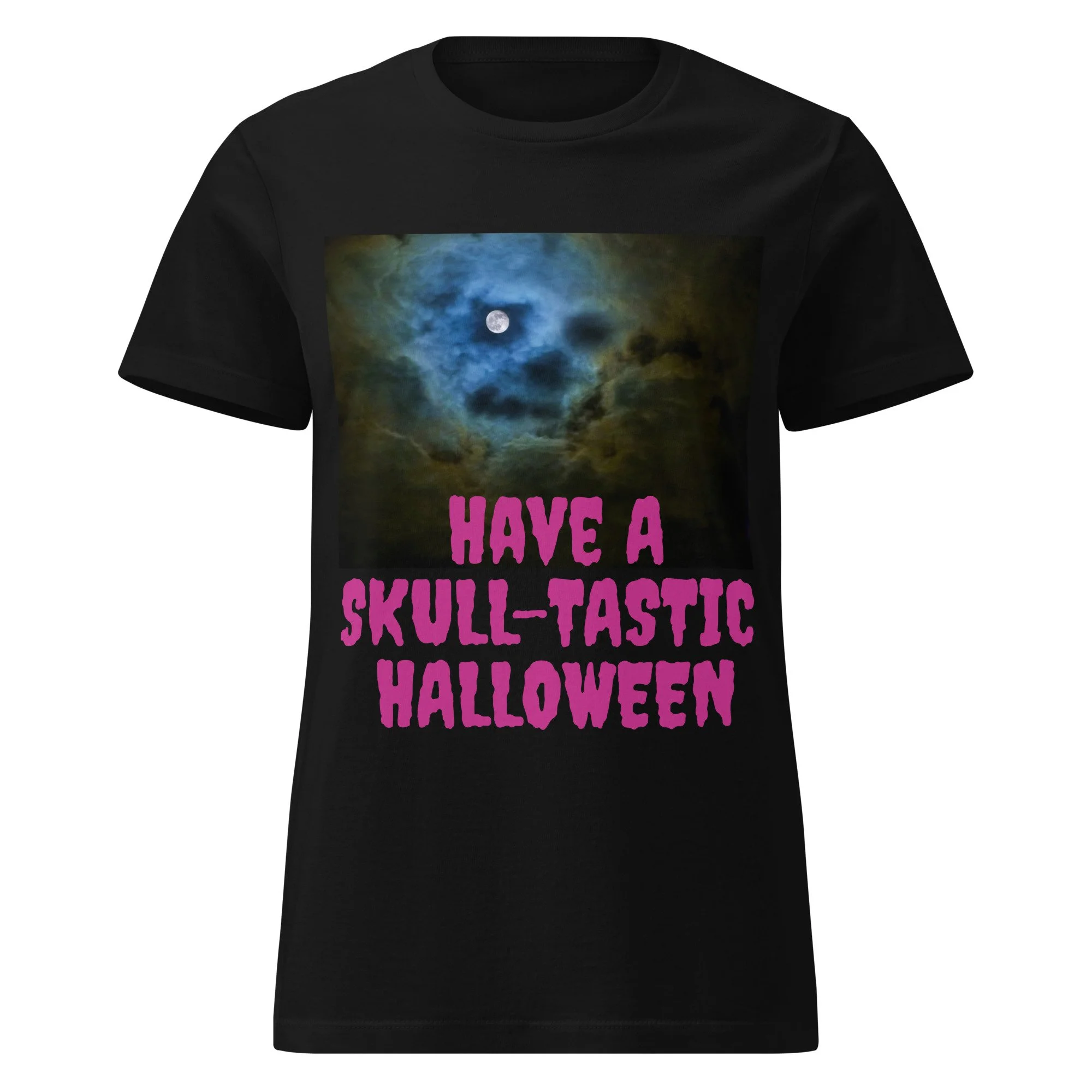 SKULL-TASTIC TEE   Flattering 100% Cotton, Comfortable Ladies T-Shirt. Halloween Themed.