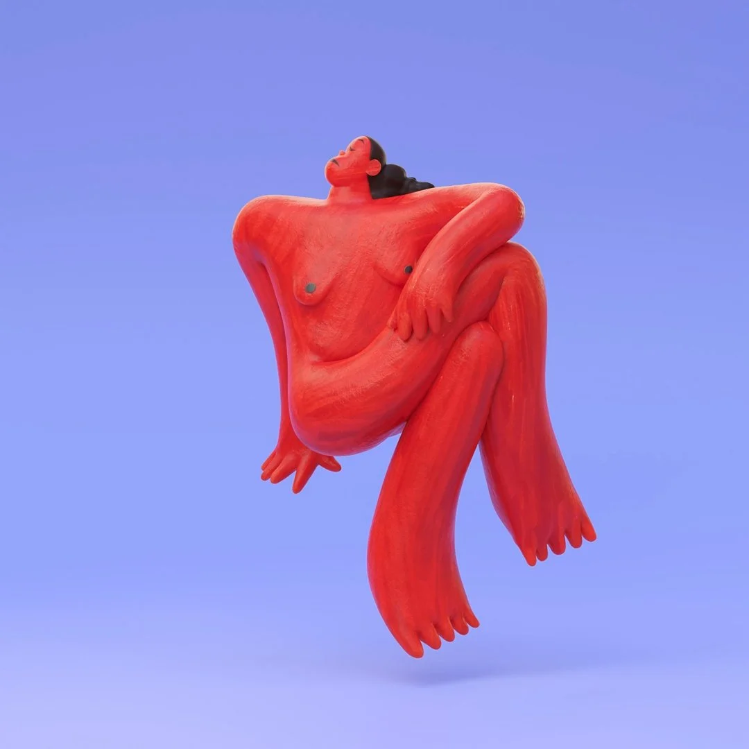 The Girl in Red Chica Roja Luis Gadea Collab