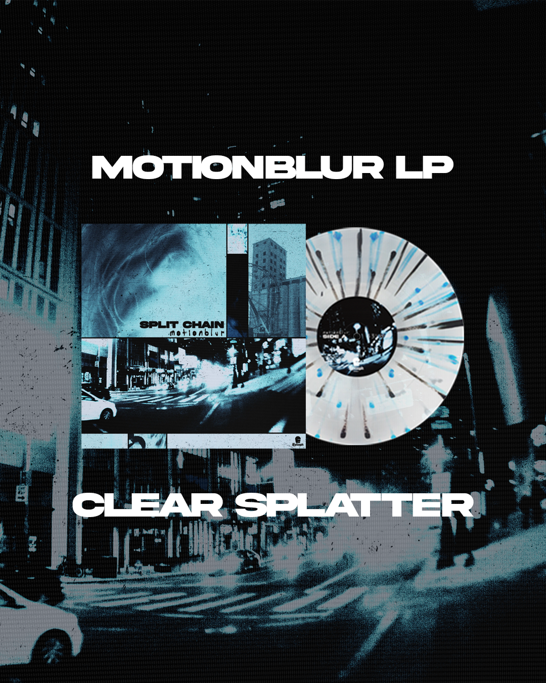 motionblur LP - Clear Splatter UK Exclusive Variant