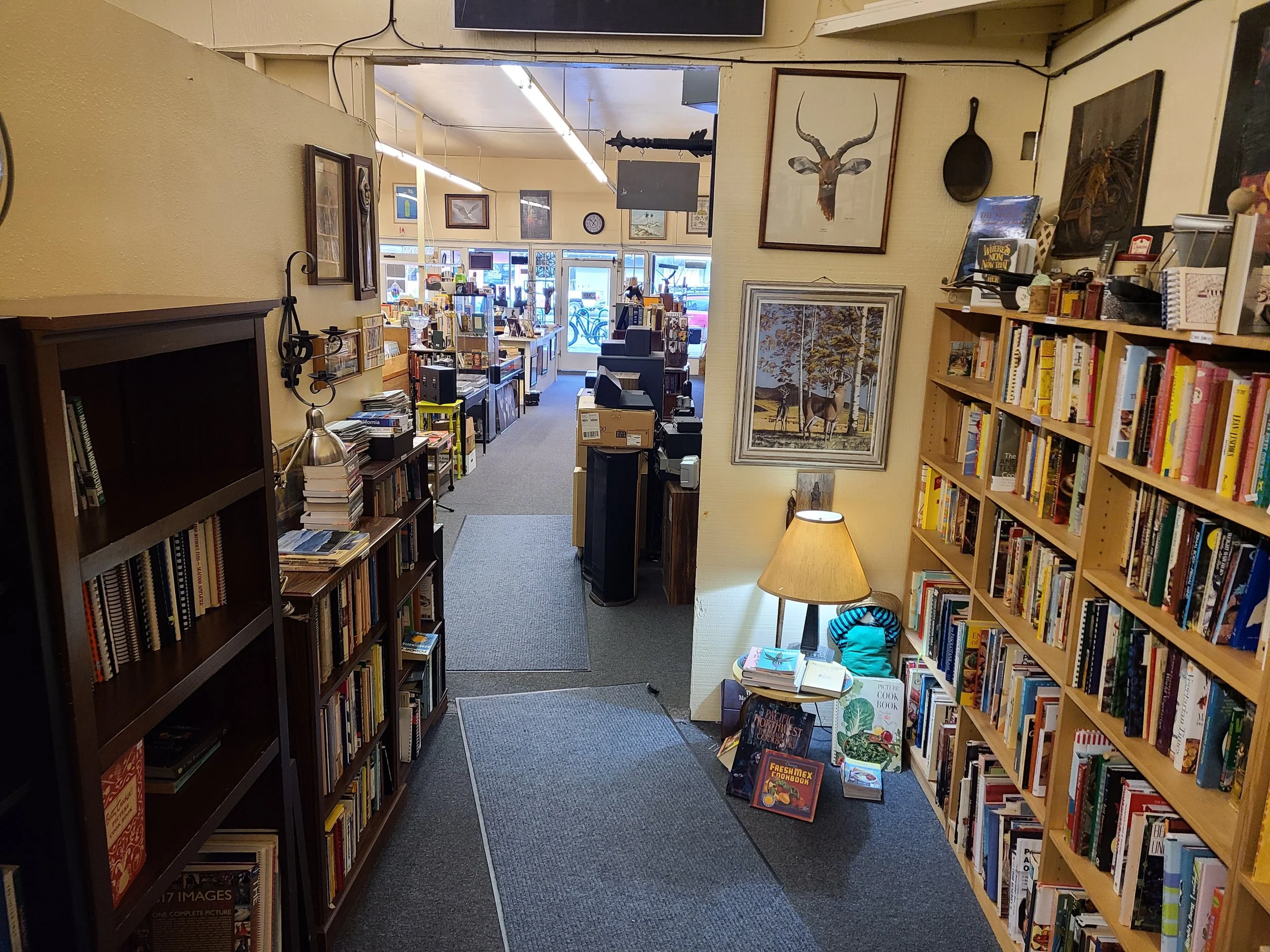 Cookbooks, do-it-yourself and self help, romance, mystery, and thriller books books