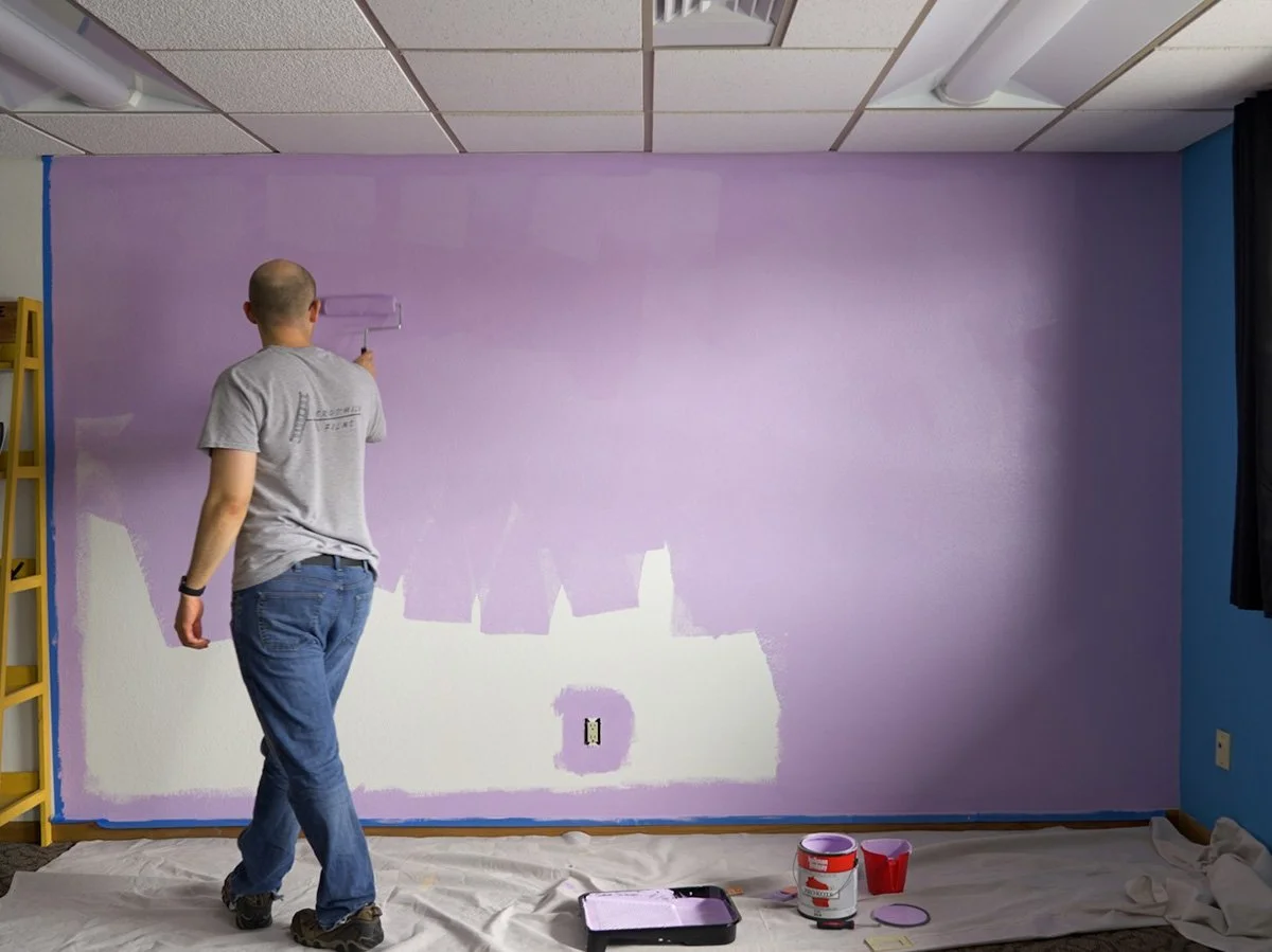 Painting Podcast Set Wall