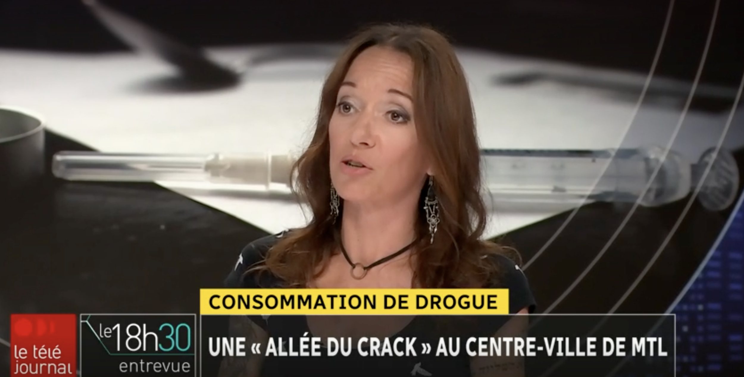 Le Téléjournal - Une « allée du crack » au centre-ville - 2023