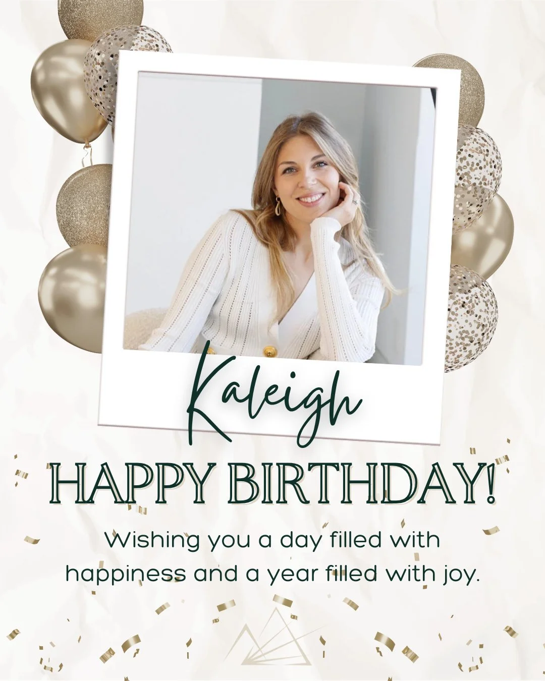 Happy Birthday to Kaleigh, our resident vibe captain with heart, purpose, and serious design chops! ✨⁠
⁠
You&rsquo;ve been with us since the early days of your business, and watching you step fully into your expertise has been such a gift. From your 