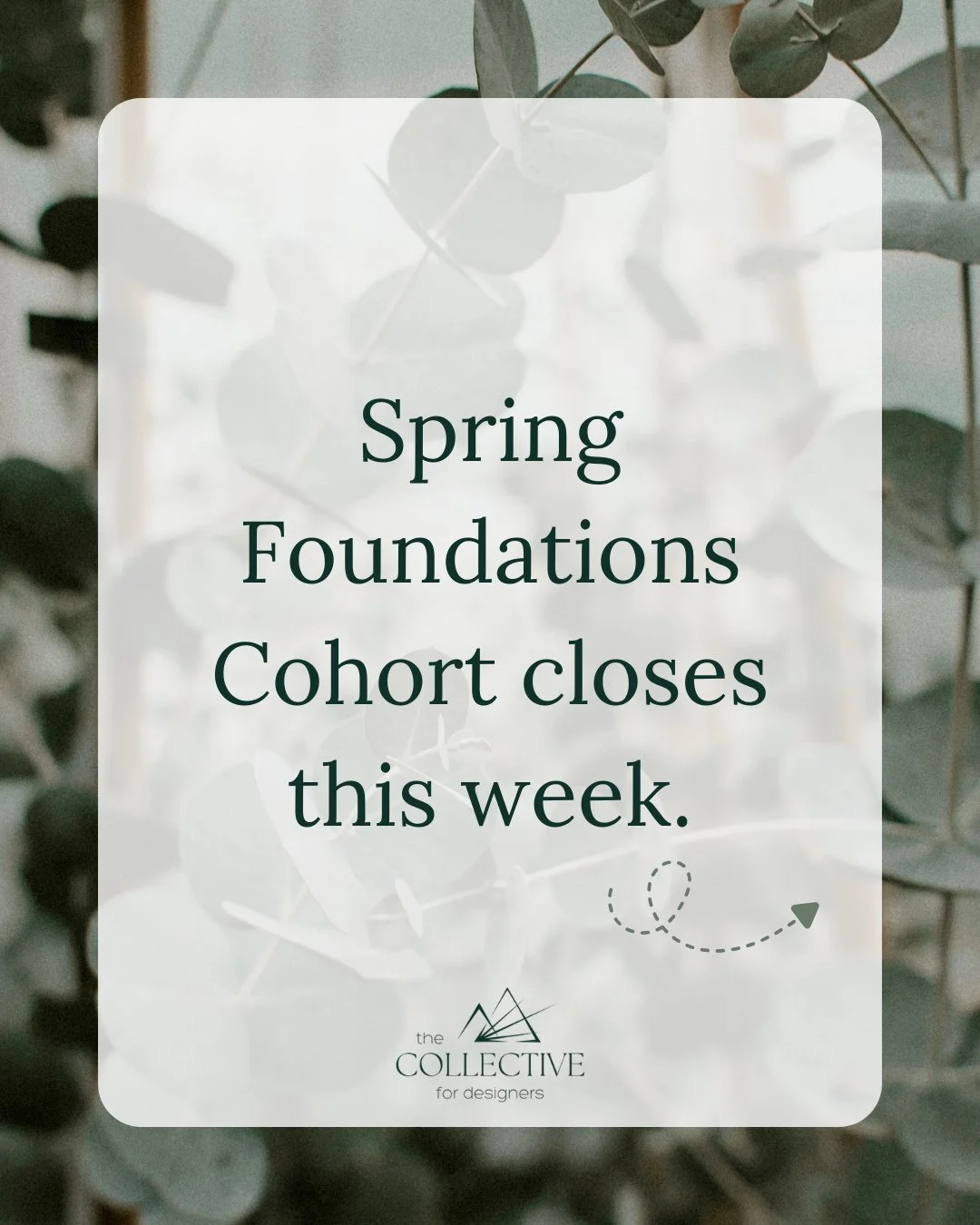Spring Foundations Cohort closes this week.⁠
⁠
We don&rsquo;t keep enrollment open.⁠
We don&rsquo;t overfill rooms.⁠
We don&rsquo;t scale this into something impersonal.⁠
⁠
It&rsquo;s live.⁠
It&rsquo;s relational.⁠
It&rsquo;s hands-on.⁠
⁠
That means 