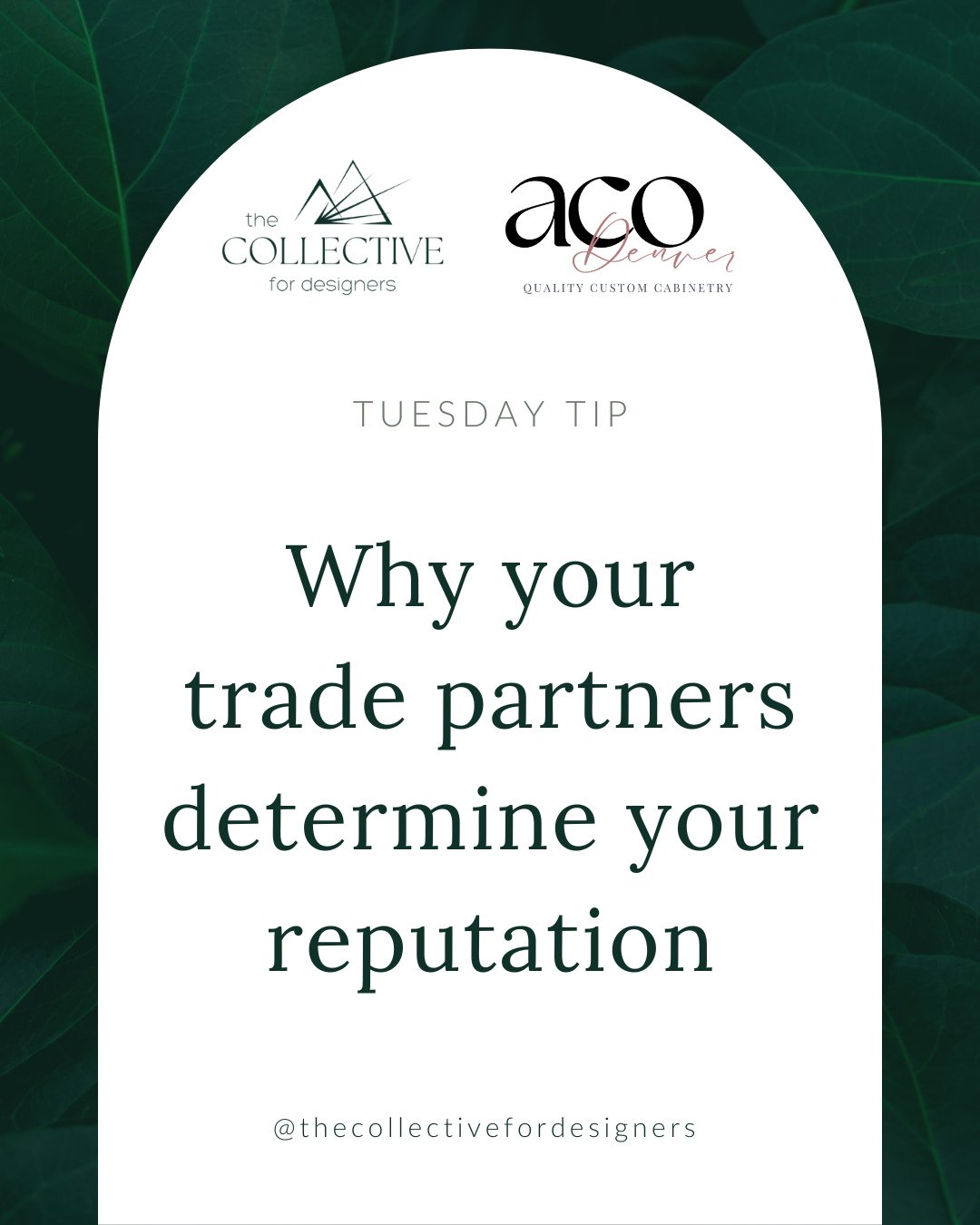 You know that reputation is king in this industry right?⁠
⁠
As Andrea from @acodenvercustomcabinetry explains, "the people you choose to work with are the ones carrying your design all the way through to completion. ⁠
⁠
Their communication, craf