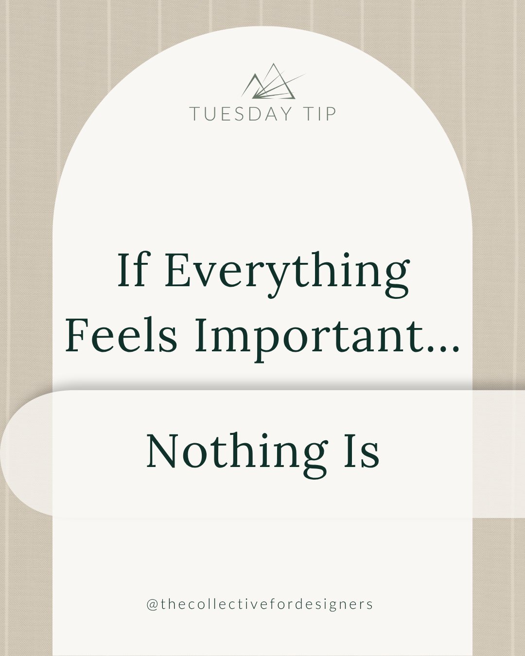 If your business feels overwhelming, it&rsquo;s usually not because there&rsquo;s too much to do. Well, it is, but it&rsquo;s more so because everything feels equally urgent.⁠
⁠
When you don&rsquo;t have a clear framework, every email, idea, and task
