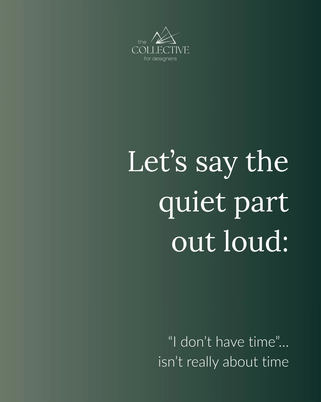 &ldquo;I don&rsquo;t have time.&rdquo;⁠
⁠This is the most common thing we hear.⁠ And also the hardest one to challenge... because it feels true.⁠
⁠
But let&rsquo;s say the quiet part out loud:⁠
Right now, your business is not running efficiently.⁠
⁠
