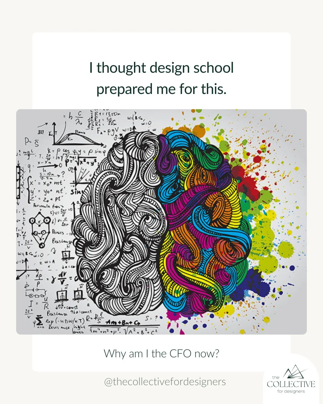 Being great at design and feeling underprepared for the business side can coexist.⁠
⁠
But panic at tax time isn&rsquo;t a personality trait.⁠
⁠
If Slide 3 felt like the dream? ⁠
That&rsquo;s not magic. That&rsquo;s structure.⁠
⁠
Which version are you