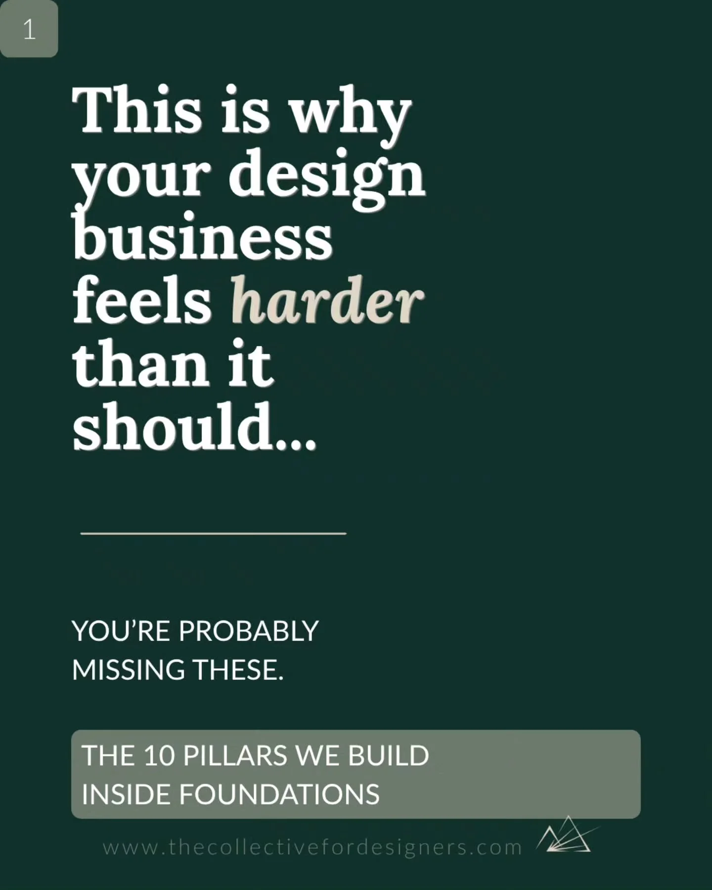 Stop trying to run a design business without a blueprint.⁠
⁠
Design school taught you how to create beautiful spaces.⁠ It didn&rsquo;t teach you how to run a profitable business.⁠ So most designers figure it out in real time...through trial, error, a