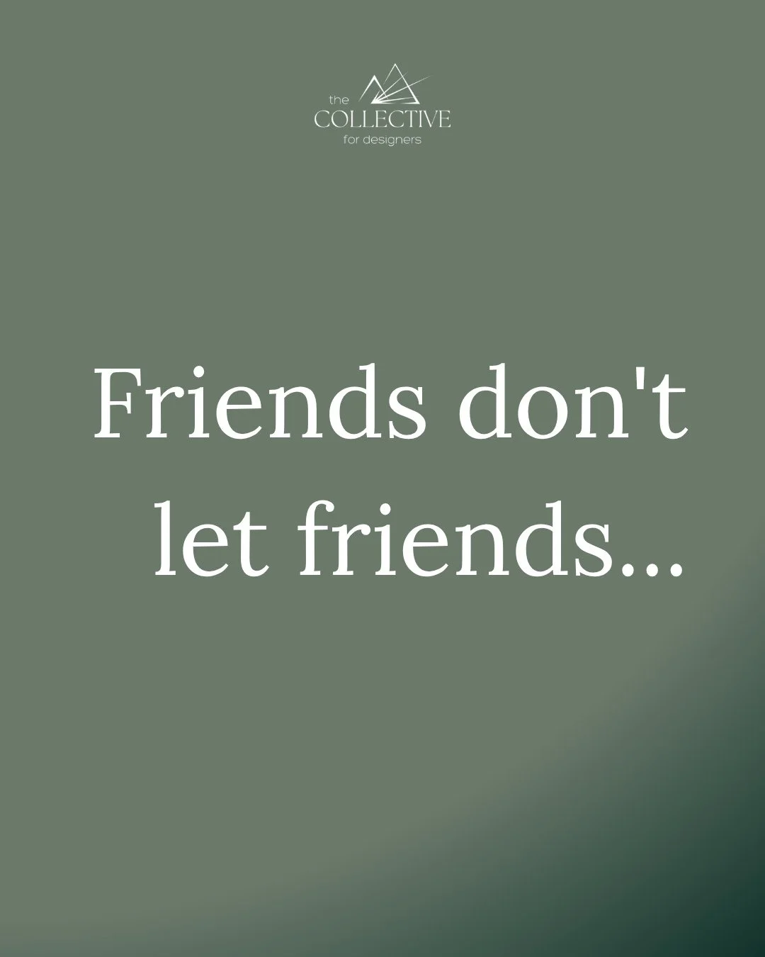 Friends don't let friends build in isolation.⁠
Most designers don&rsquo;t talk about the hiding in the "pantry" moments.⁠
⁠
The moments where you&rsquo;re hiding from your family just to answer a "quick" client text because you ha