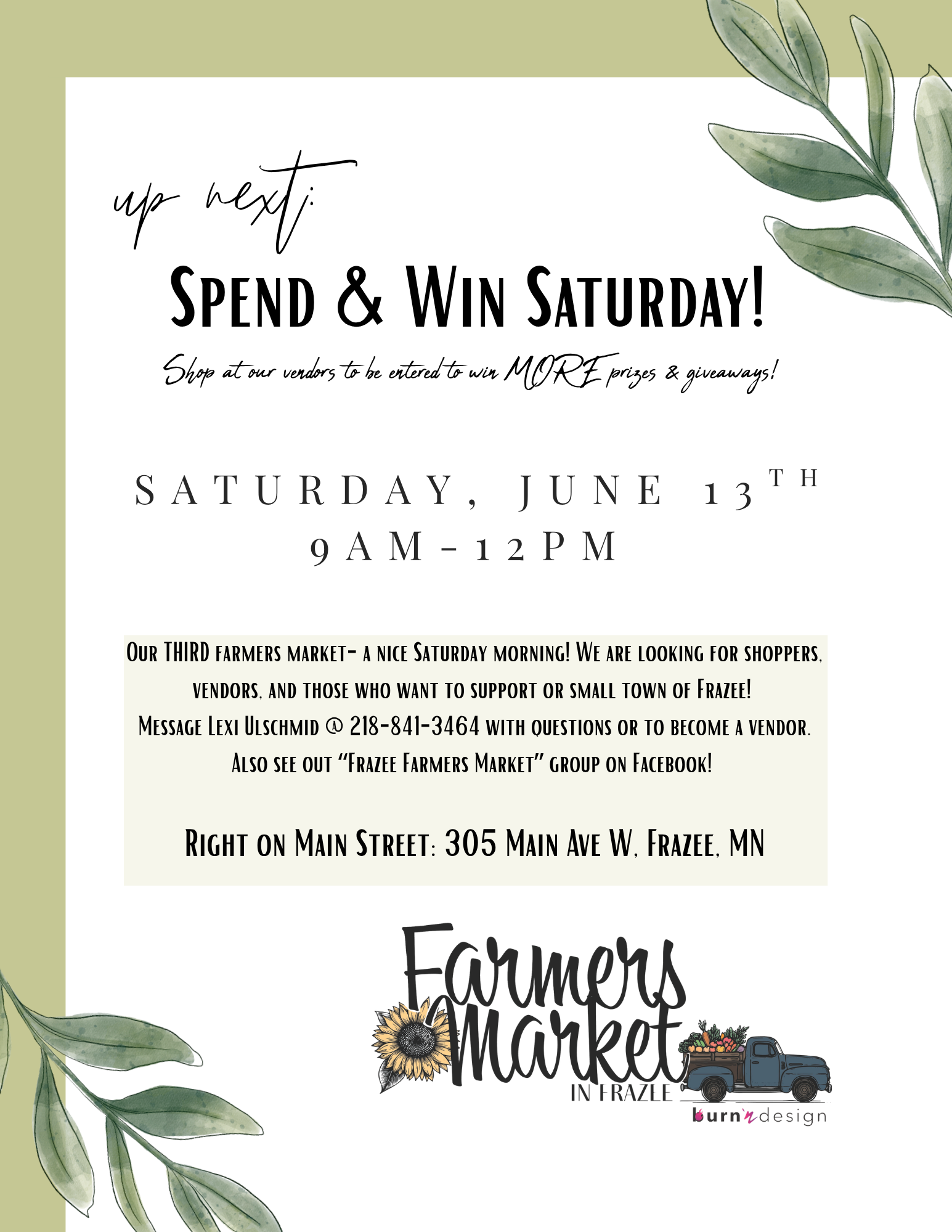 Farmers Market in Frazee 