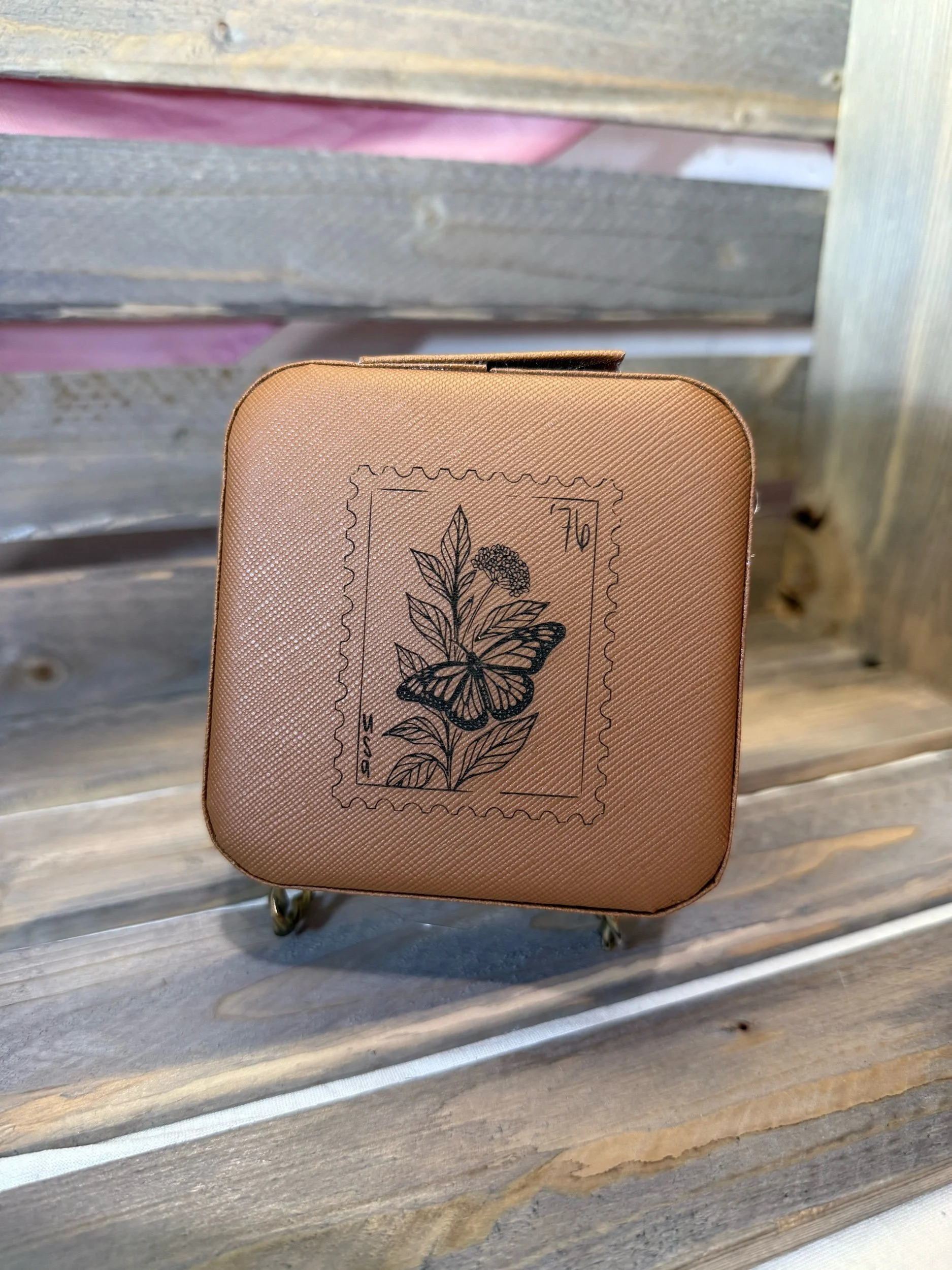 Butterfly Stamp Jewelry Box