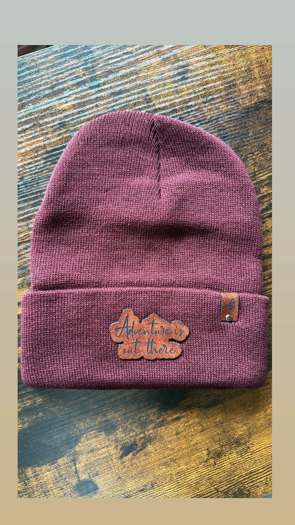 ‘Adventure is out there’ Maroon Beanie