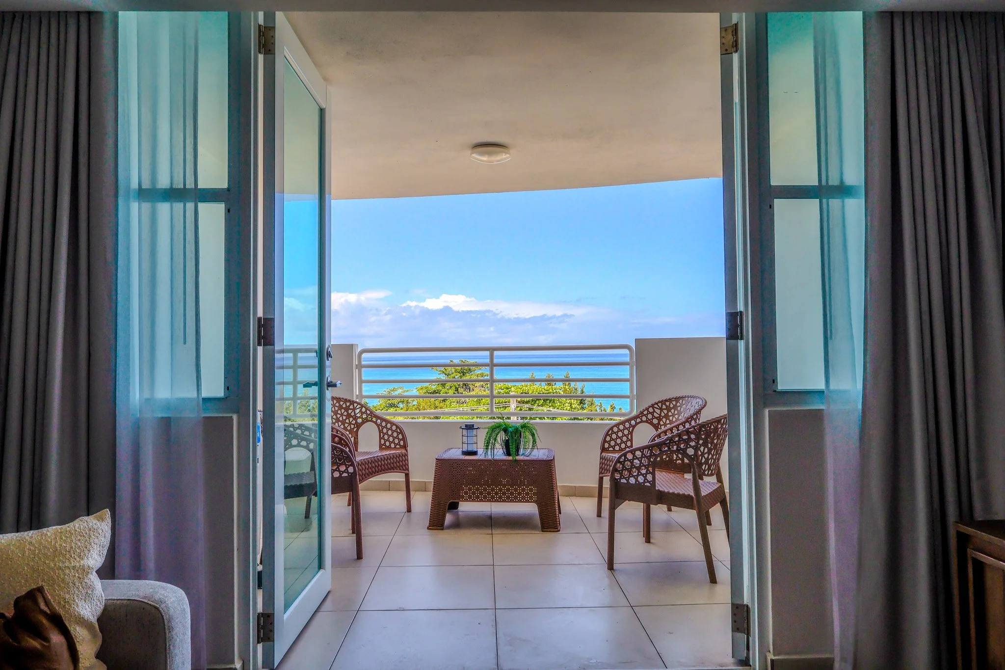 Balcony overlooking Rincon Beach Resort 