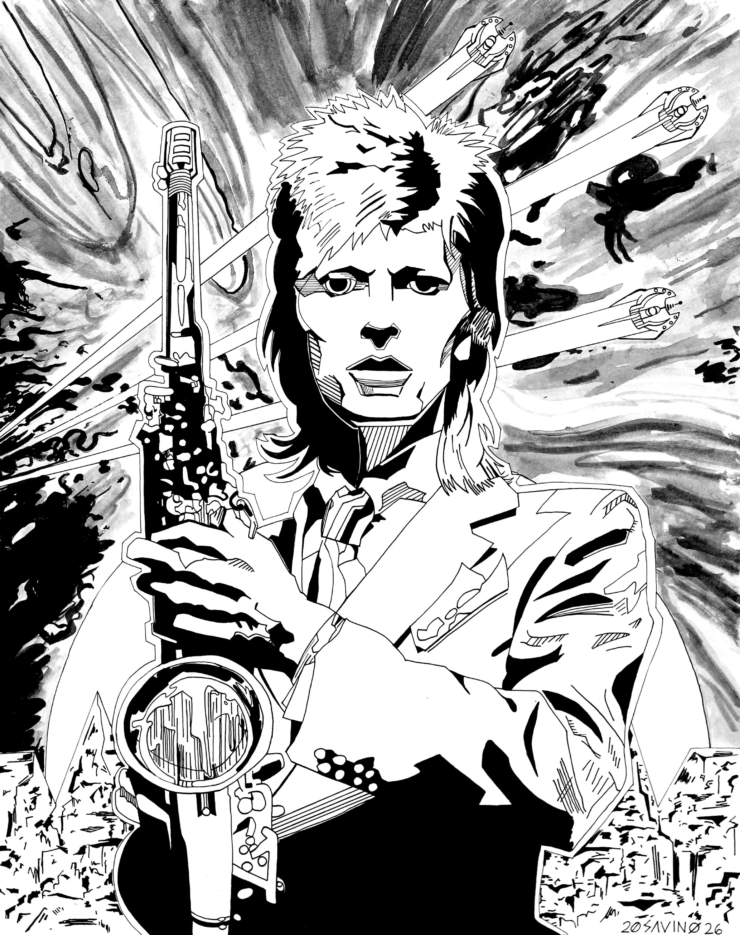 19" × 24" Ziggy Stardust