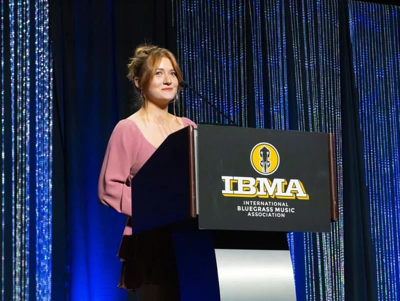 Acceptance speech for winning IBMA Momentum Instrumentalist of the Year - 2023