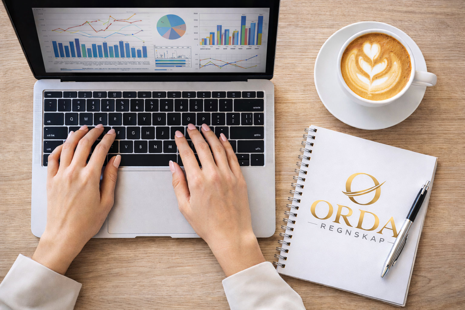 Ta kontakt med Orda Regnskap for enkel og strukturert regnskapshjelp. Fyll ut skjemaet og start samarbeidet i dag.
