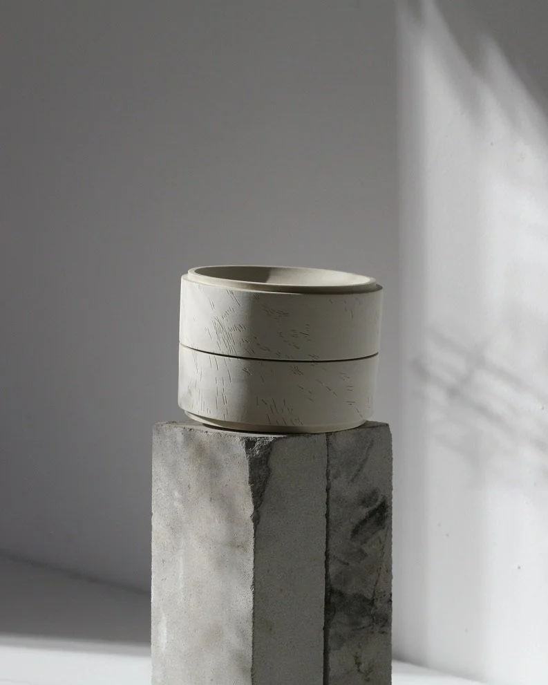 The carving by Kristine references glacial markings found on historical geological maps of Alberta - 2018