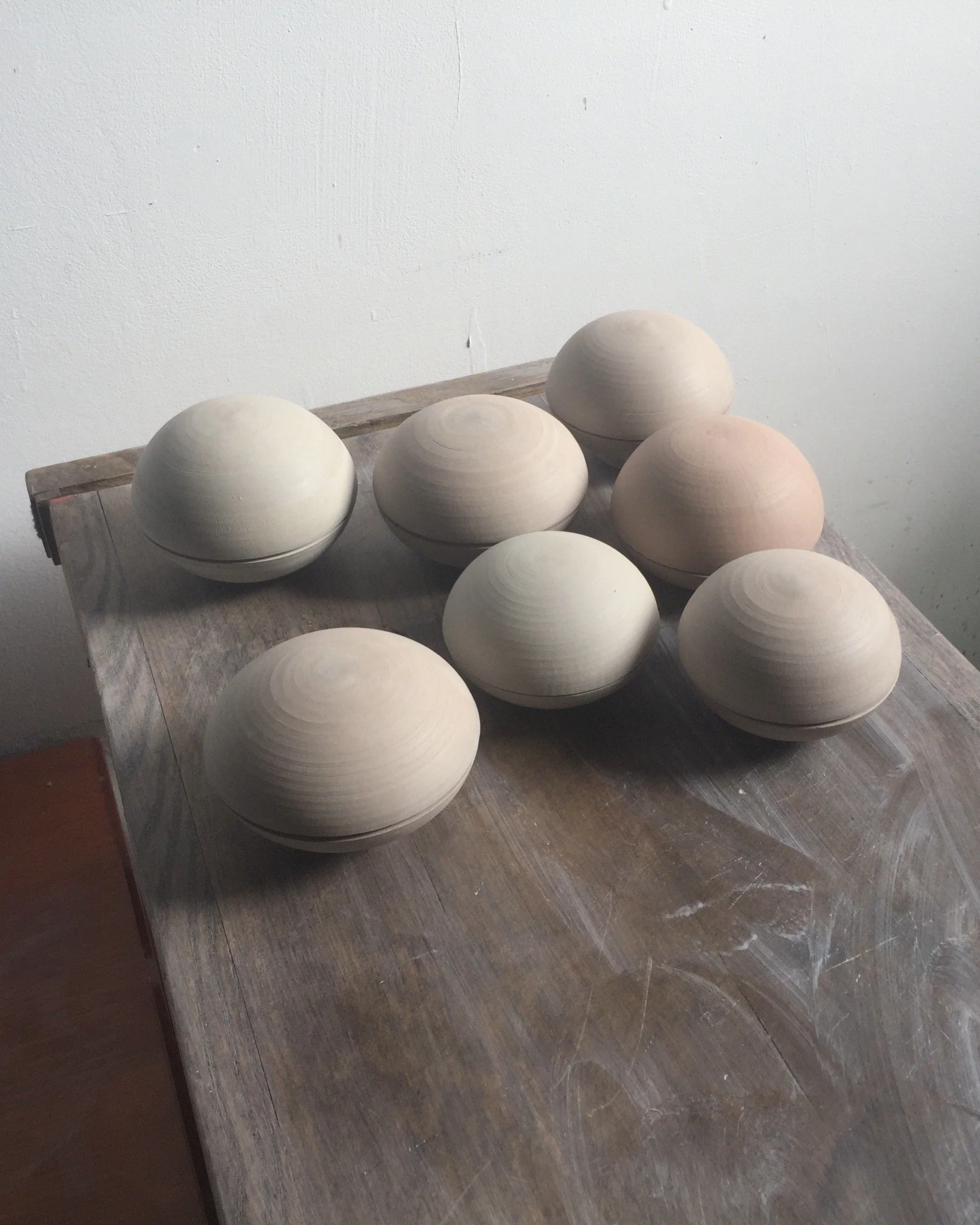 Greenware in a palette of blended clays - 2017