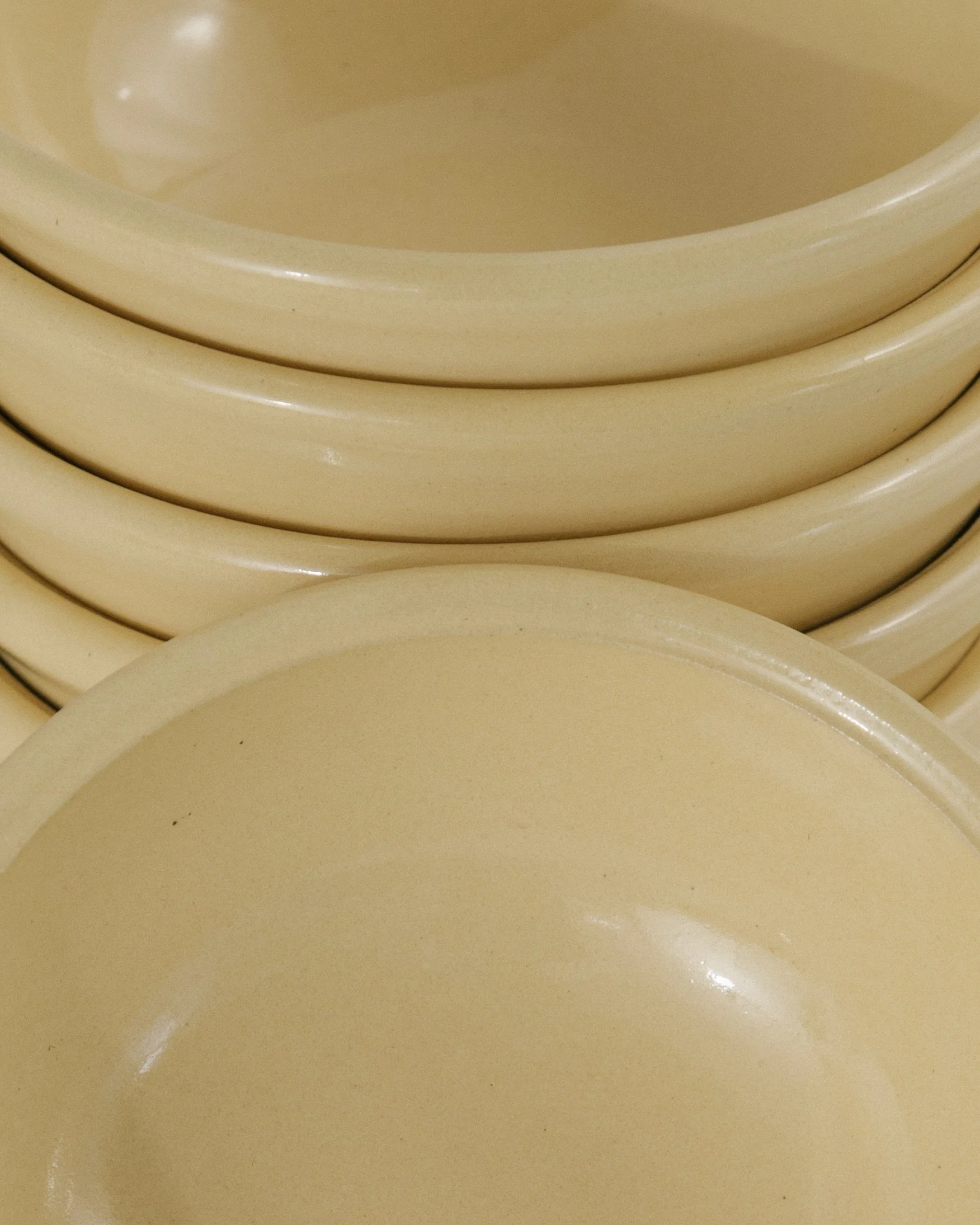 Yellow bowls, stacked - 2022