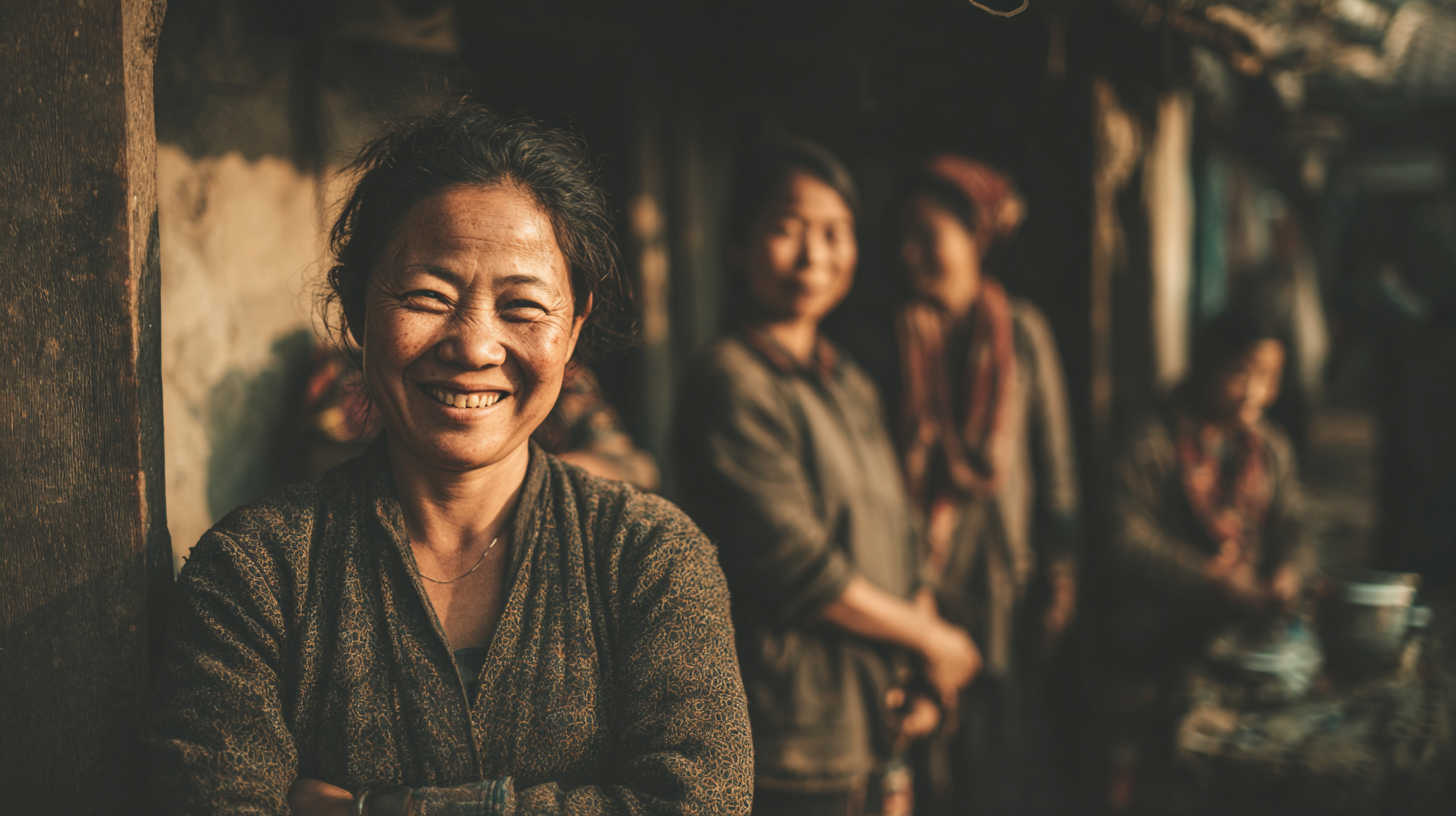 Portrait of rural woman entrepreneur in Asia