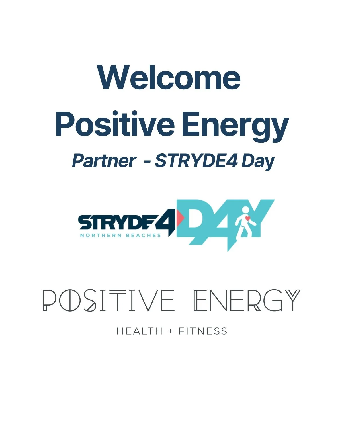 STRYDE4 Spotlight - Welcoming Positive Energy 

We&rsquo;re excited to welcome&nbsp;Positive Energy&nbsp;as a partner for STRYDE4 Day 2026 - our Festival of Purpose coming to the Northern Beaches on Tuesday, May 19.

This is a partnership grounded in