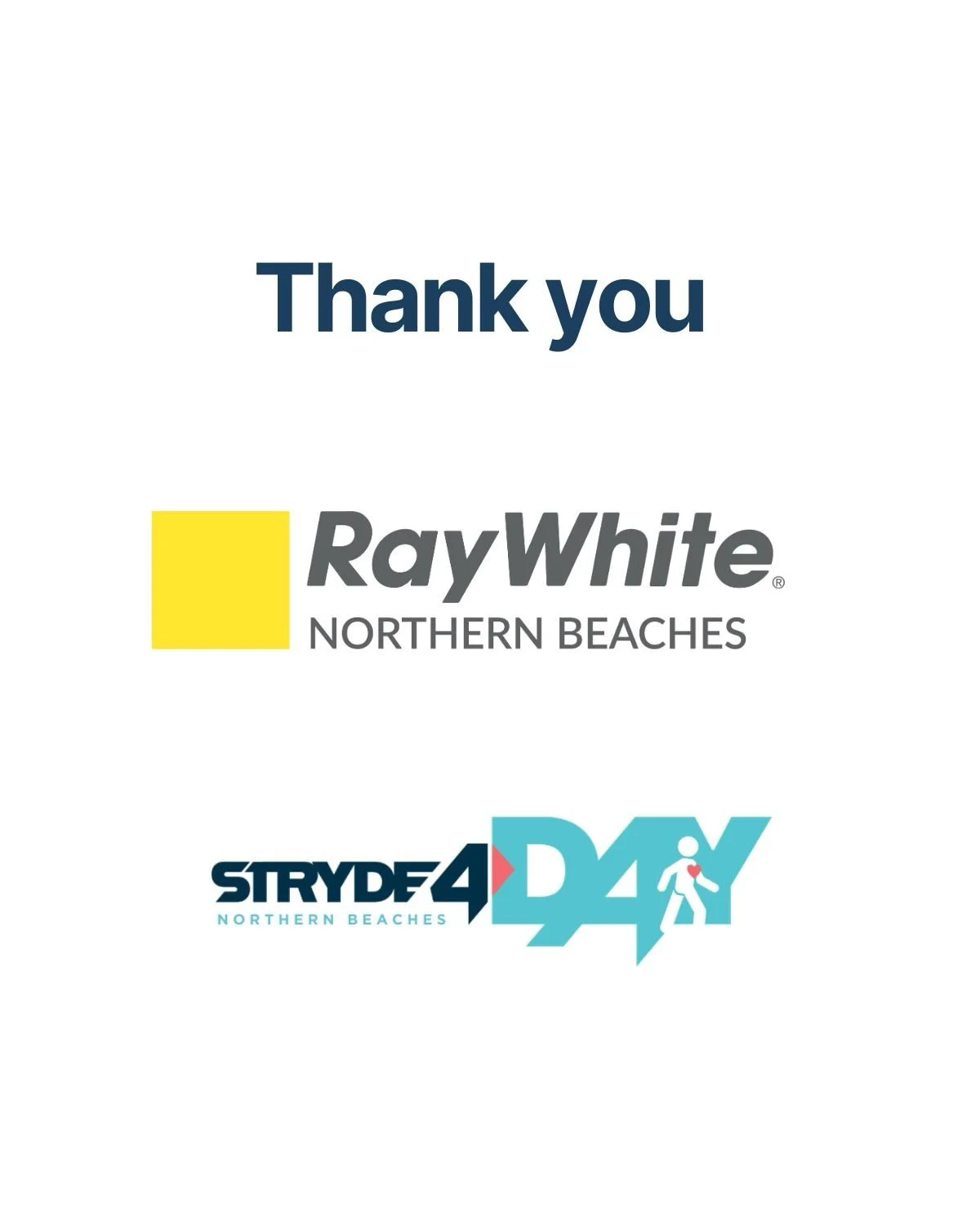 Something magic happens when local businesses genuinely back their community 💥

Huge thanks to Ray White Northern Beaches for getting behind STRYDE4 Day in such a BIG way.

Ray White aren&rsquo;t just helping people buy and sell homes - they help co