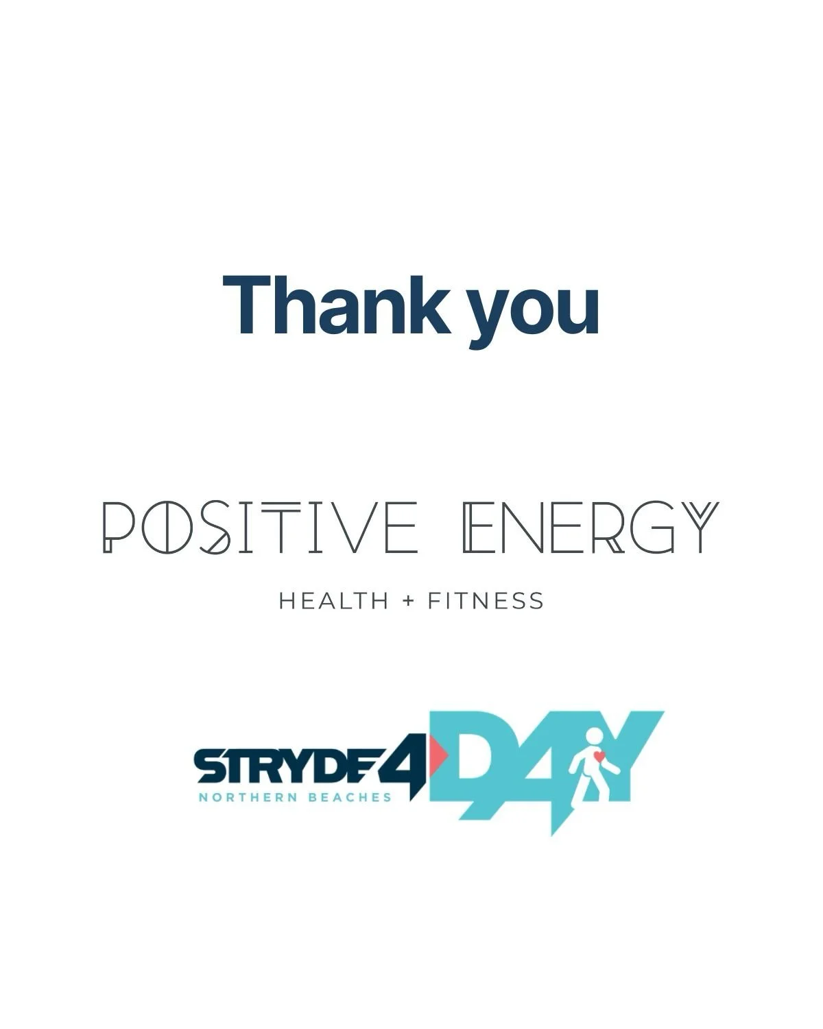 Movement feels better when it&rsquo;s shared 💥

That&rsquo;s why Positive Energy is the PERFECT partner for STRYDE4 Day.

Everything they do is about helping people move, connect, feel good and belong - and honestly&hellip; that&rsquo;s STRYDE4 in a