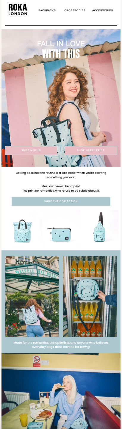 ROKA London | Klaviyo Email Campaign | New Prints