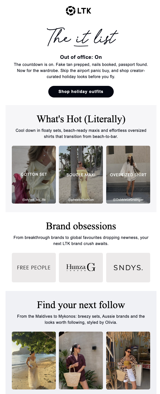LTK | Email Campaign | City Break